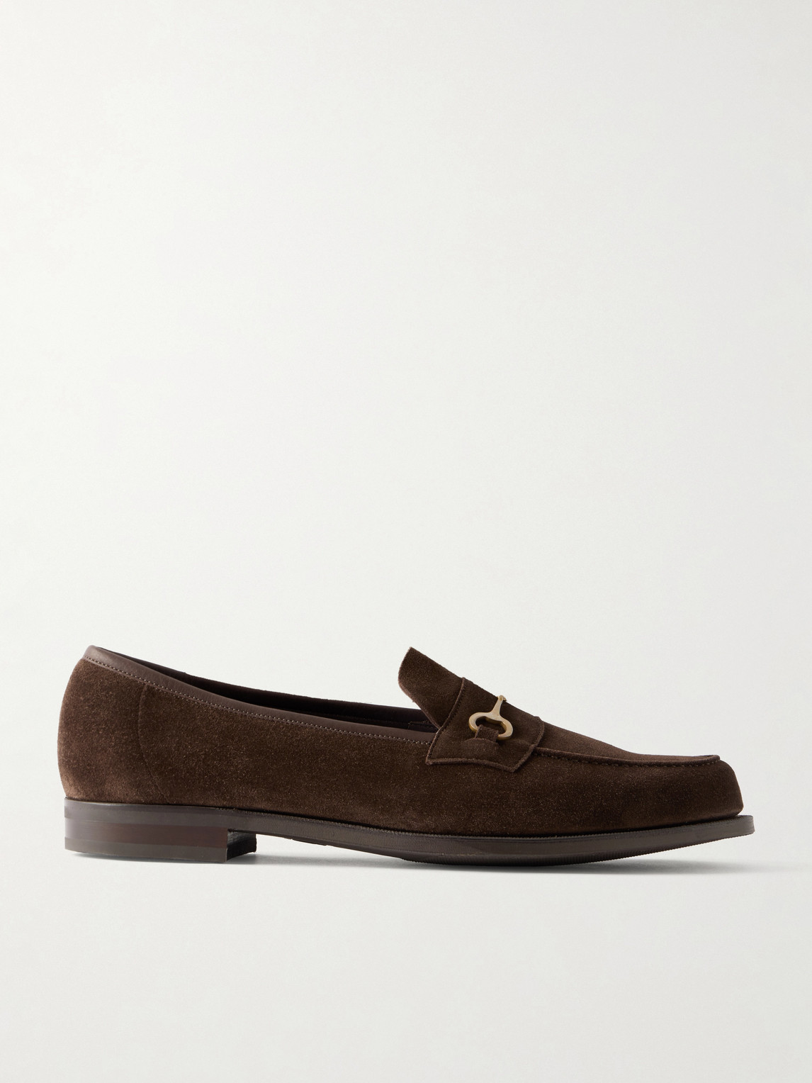 Edward Green Putney Horsebit-embellished Suede Loafers In Multi
