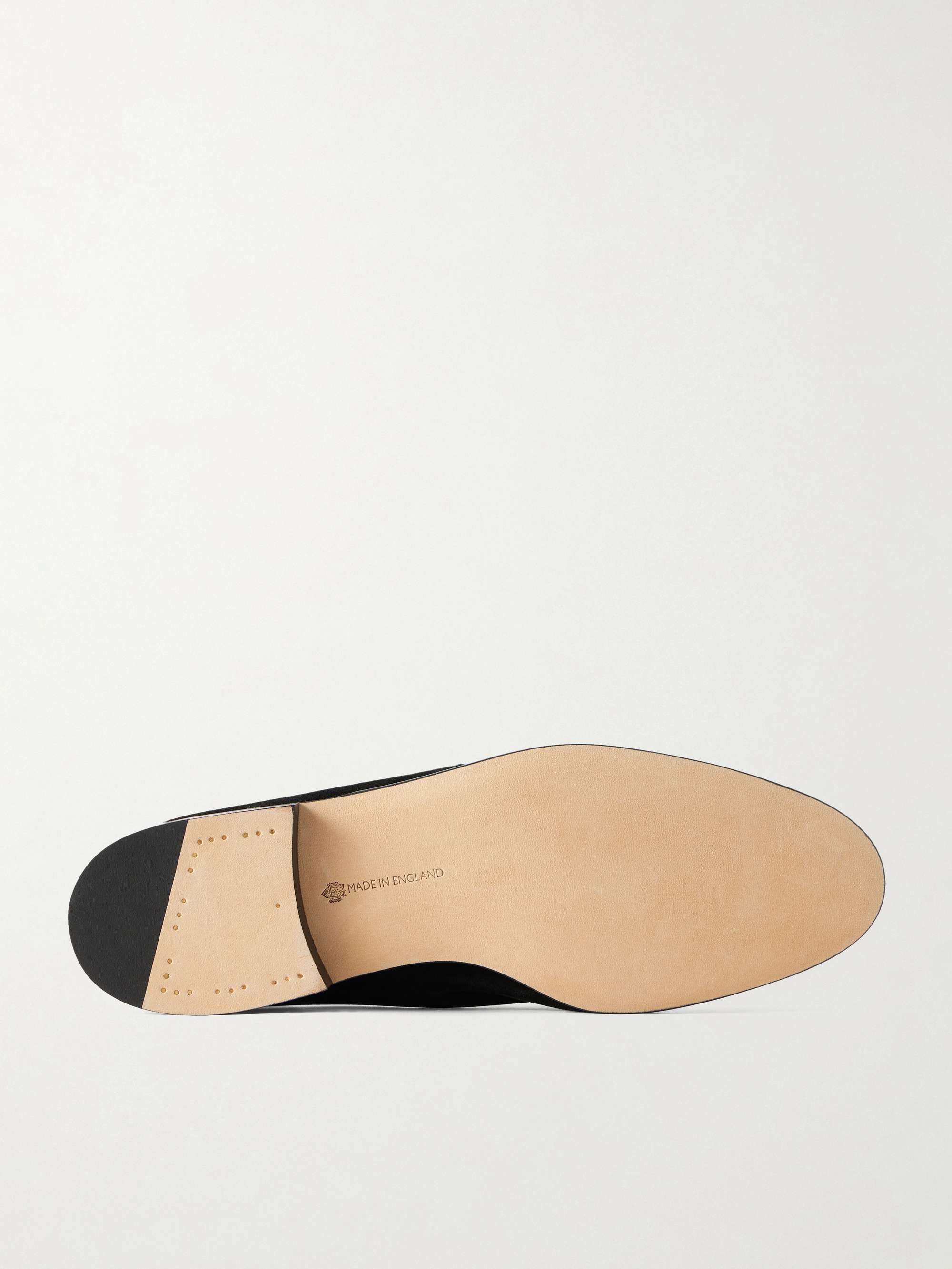 EDWARD GREEN Polperro Suede Penny Loafers