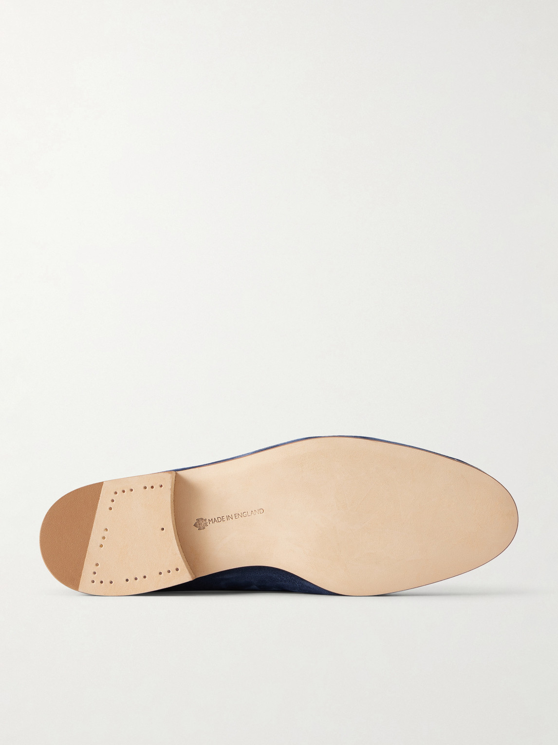 Polperro Leather-Trimmed Suede Penny Loafers