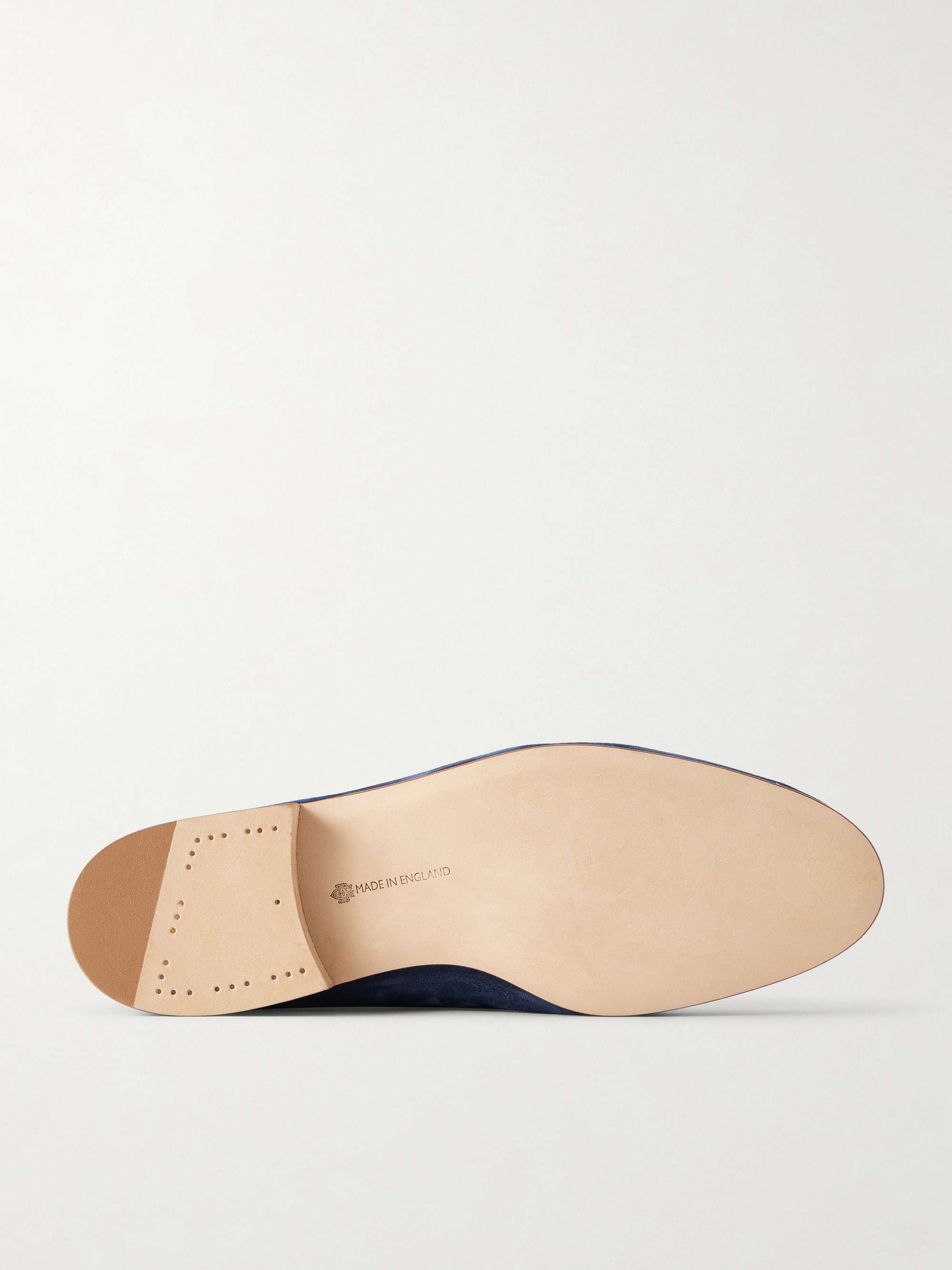 EDWARD GREEN Polperro Suede Penny Loafers