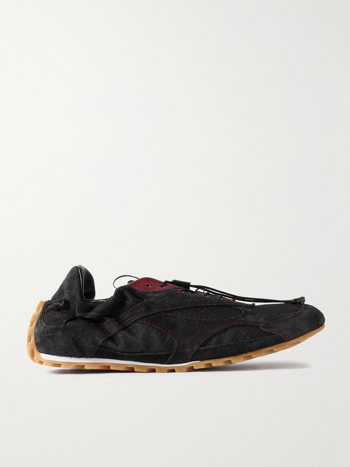 Bottega Veneta Orbit Flash Ripstop-Trimmed Suede Sneakers EU 41