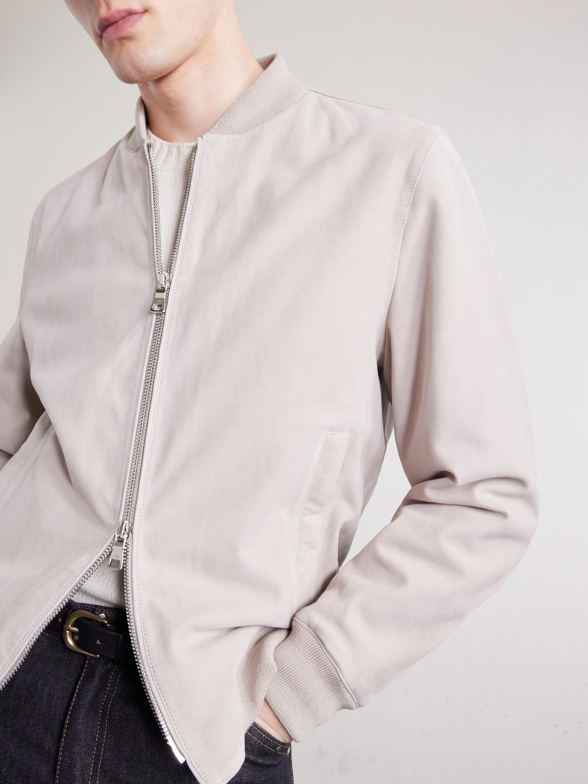 Mr P. - Suede Bomber Jacket