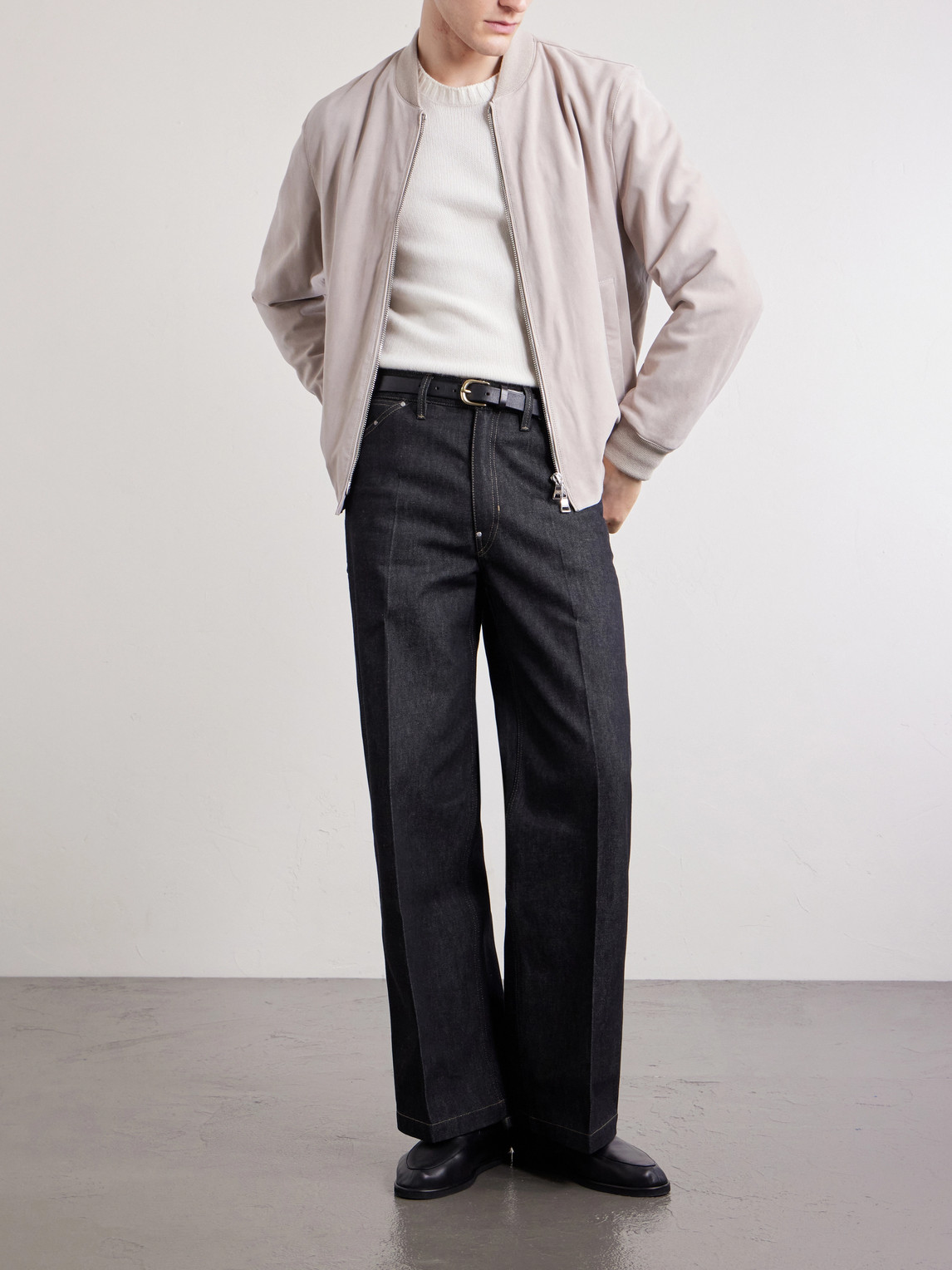 Mr P. - Suede Bomber Jacket