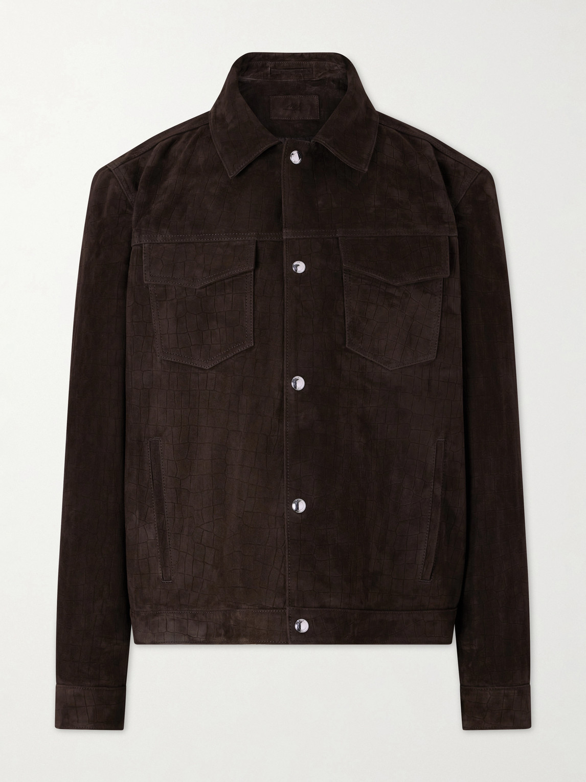 MR P. Croc-Effect Suede Jacket - Men