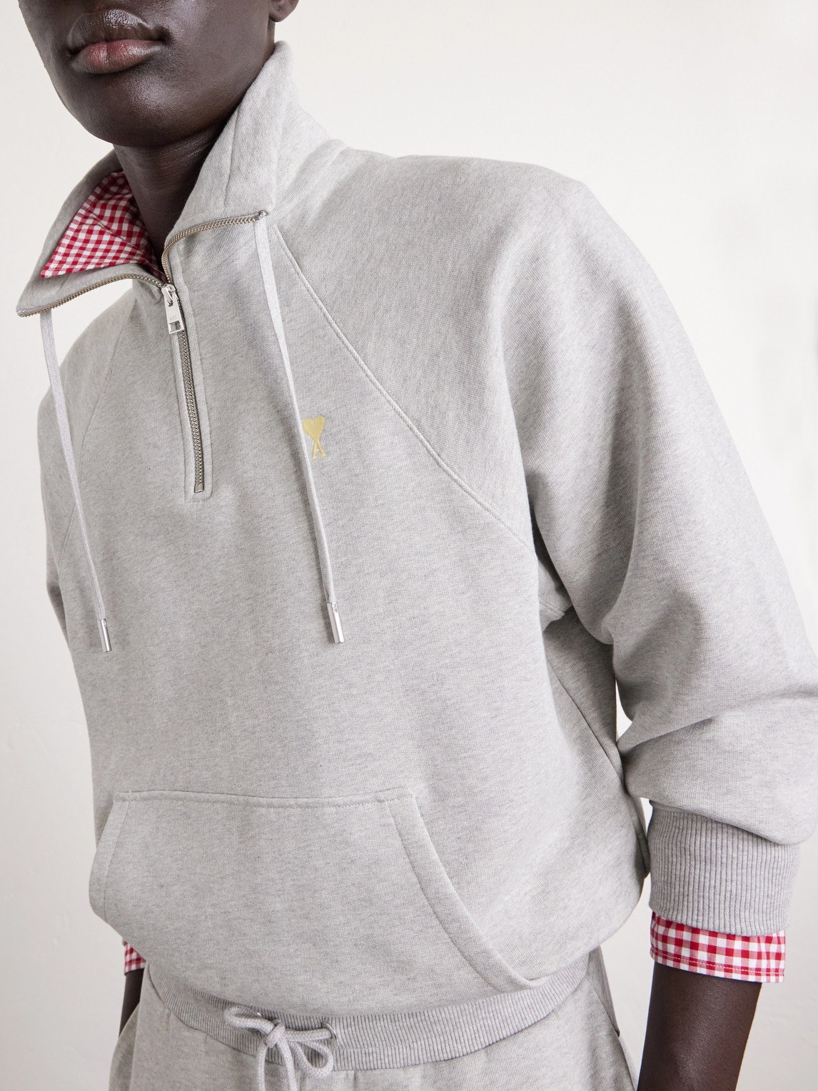 Logo-Embroidered Cotton-French Terry Half-Zip Sweater