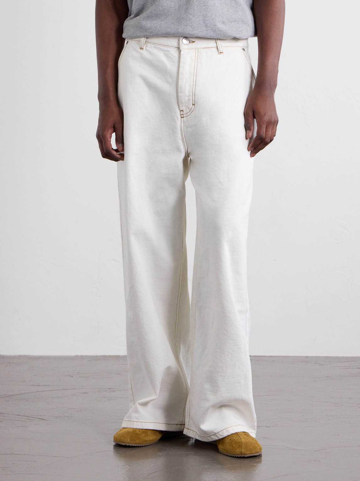  Ami Paris - Wide-leg Jeans - Men - White - Uk/us 28 