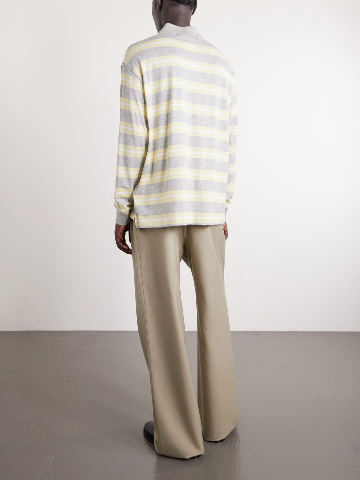 Striped Cotton-Jersey Polo Shirt