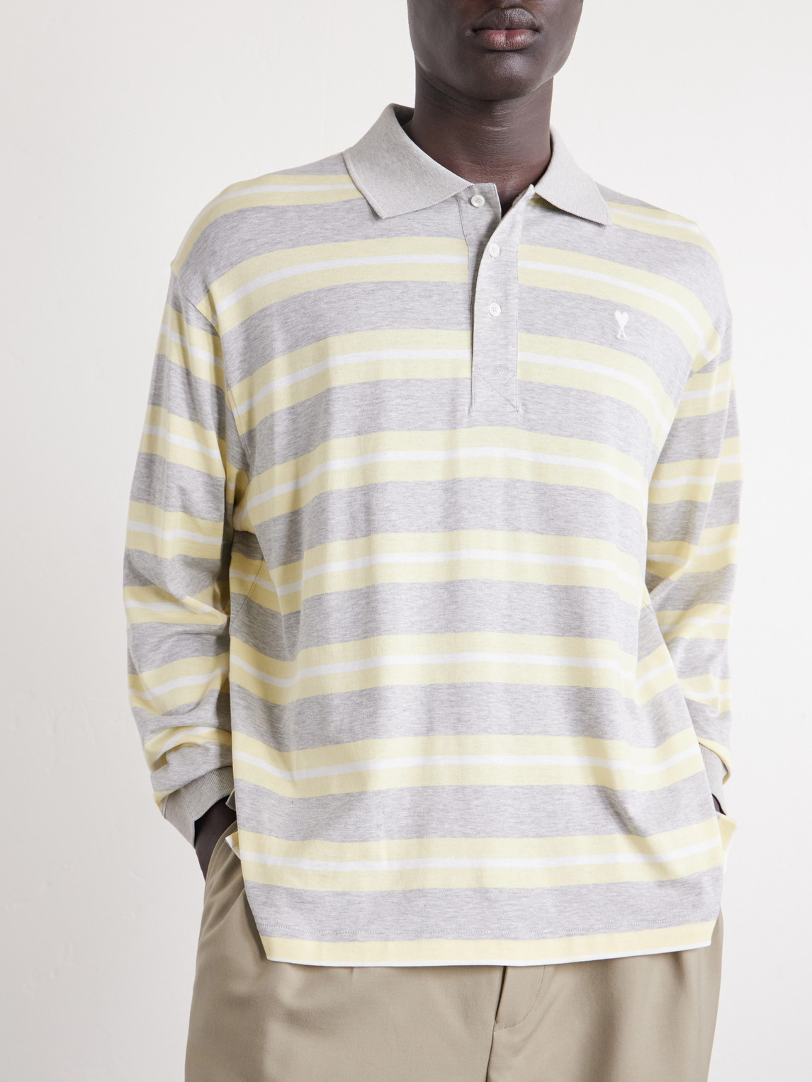 Striped Cotton-Jersey Polo Shirt