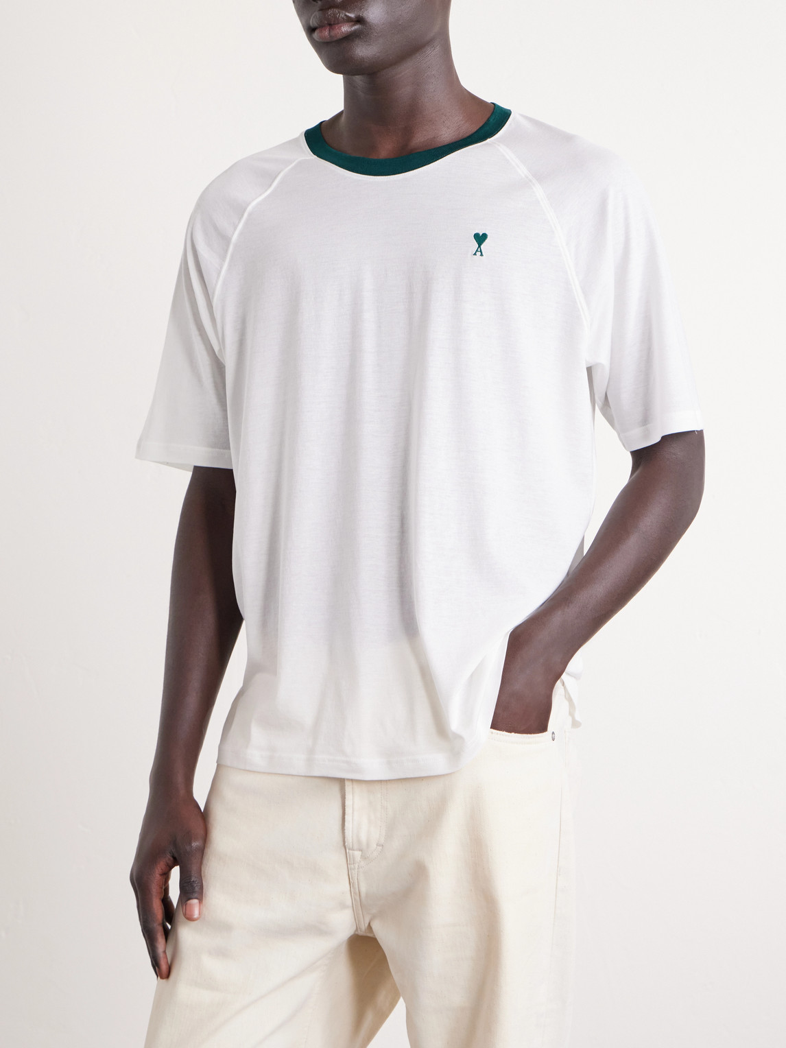 Logo-Embroidered Cotton-Jersey T-Shirt