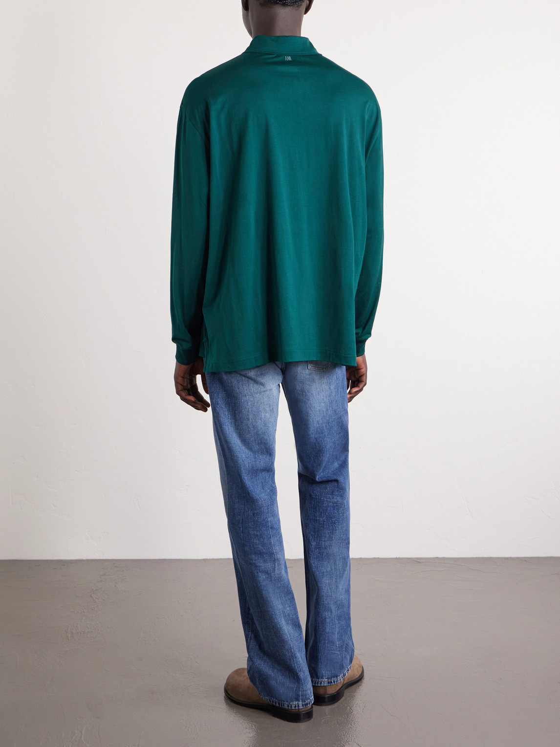 Logo-Embroidered Cotton-Jersey Shirt