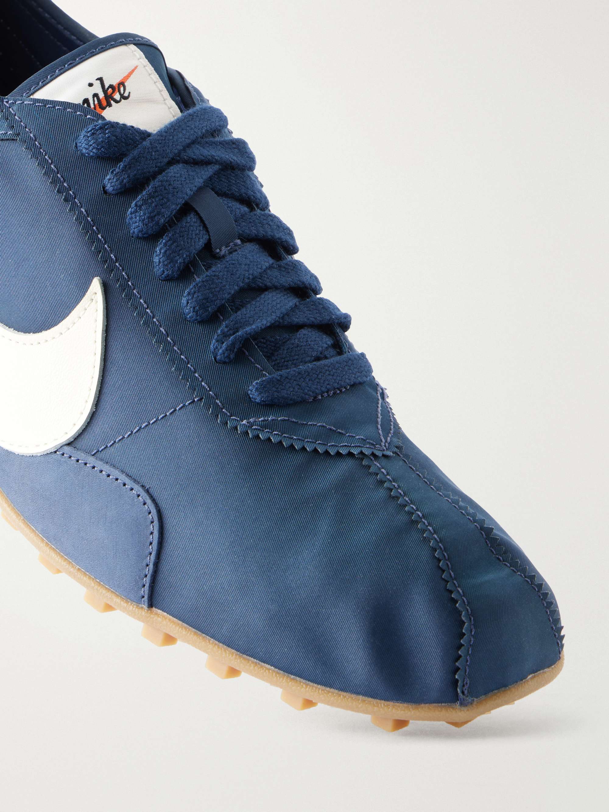 NIKE Moon Shoe Leather-Trimmed Shell Sneakers for Men | MR PORTER