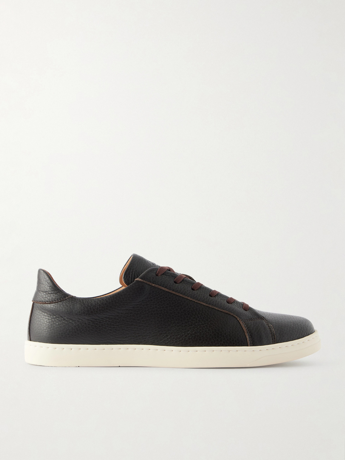 George Cleverley Jack Iii Deerskin Sneakers In Black