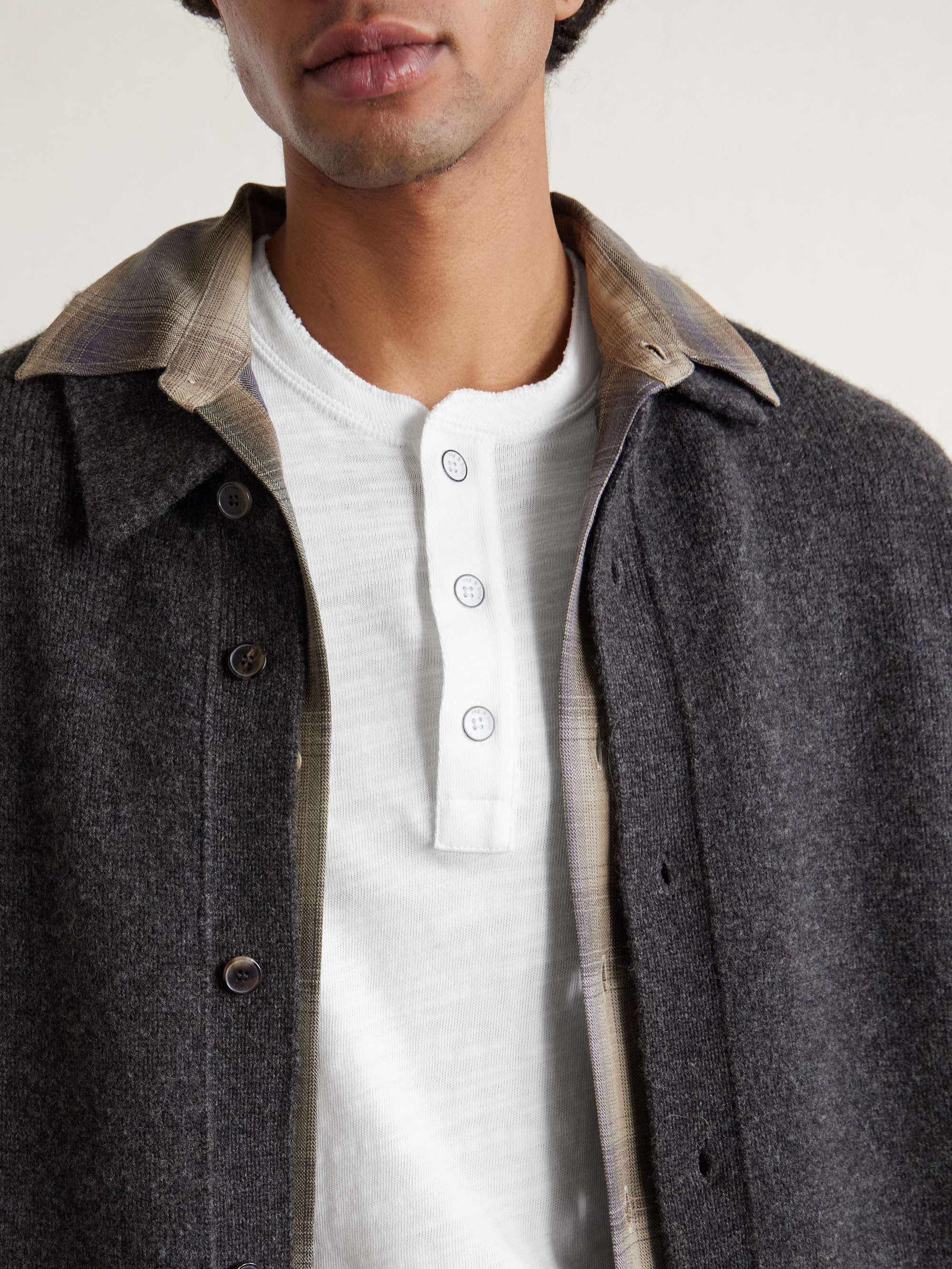 RAG & BONE Cotton-Jersey Henley T-Shirt