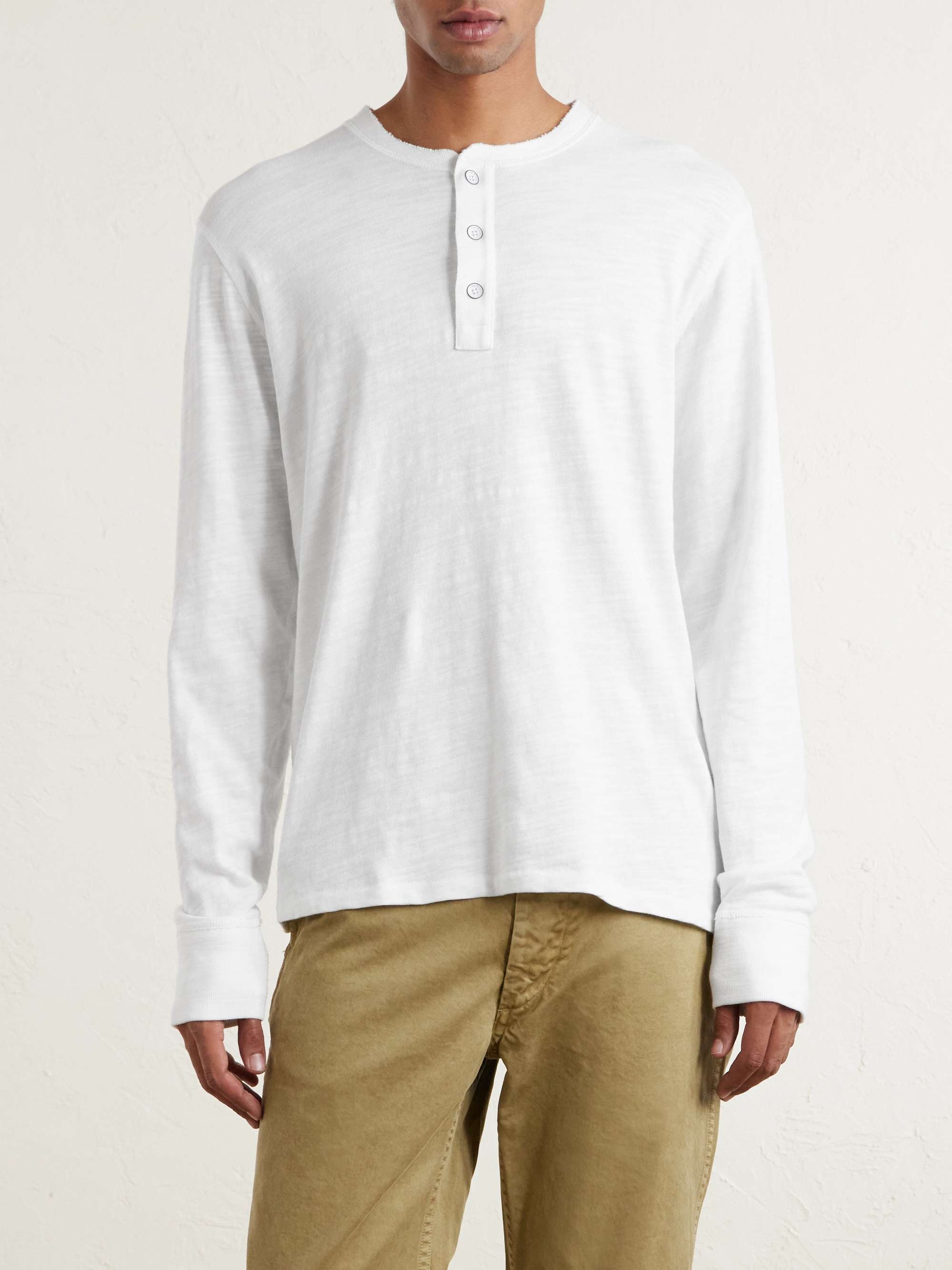 RAG & BONE Cotton-Jersey Henley T-Shirt