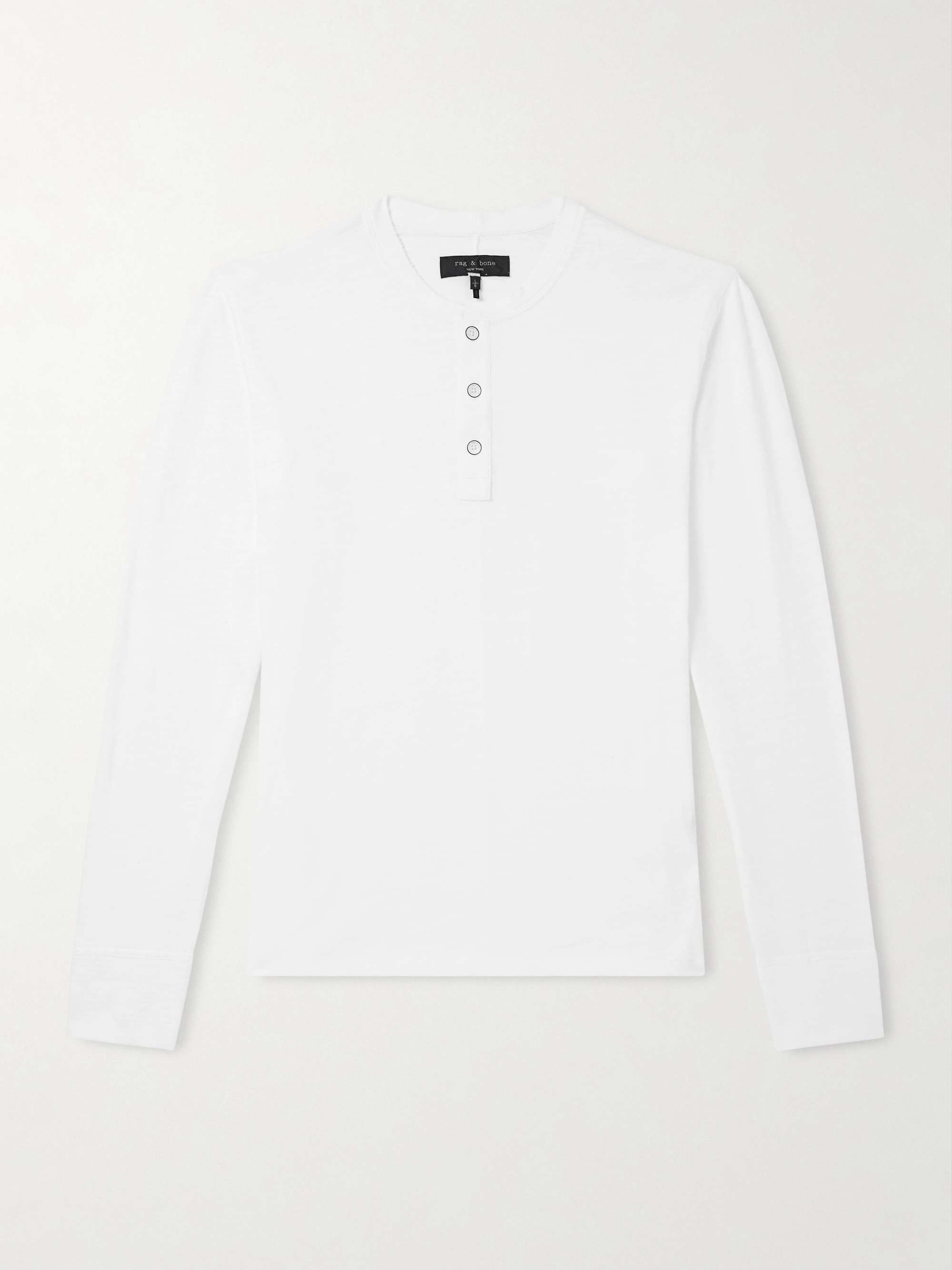 RAG & BONE Cotton-Jersey Henley T-Shirt