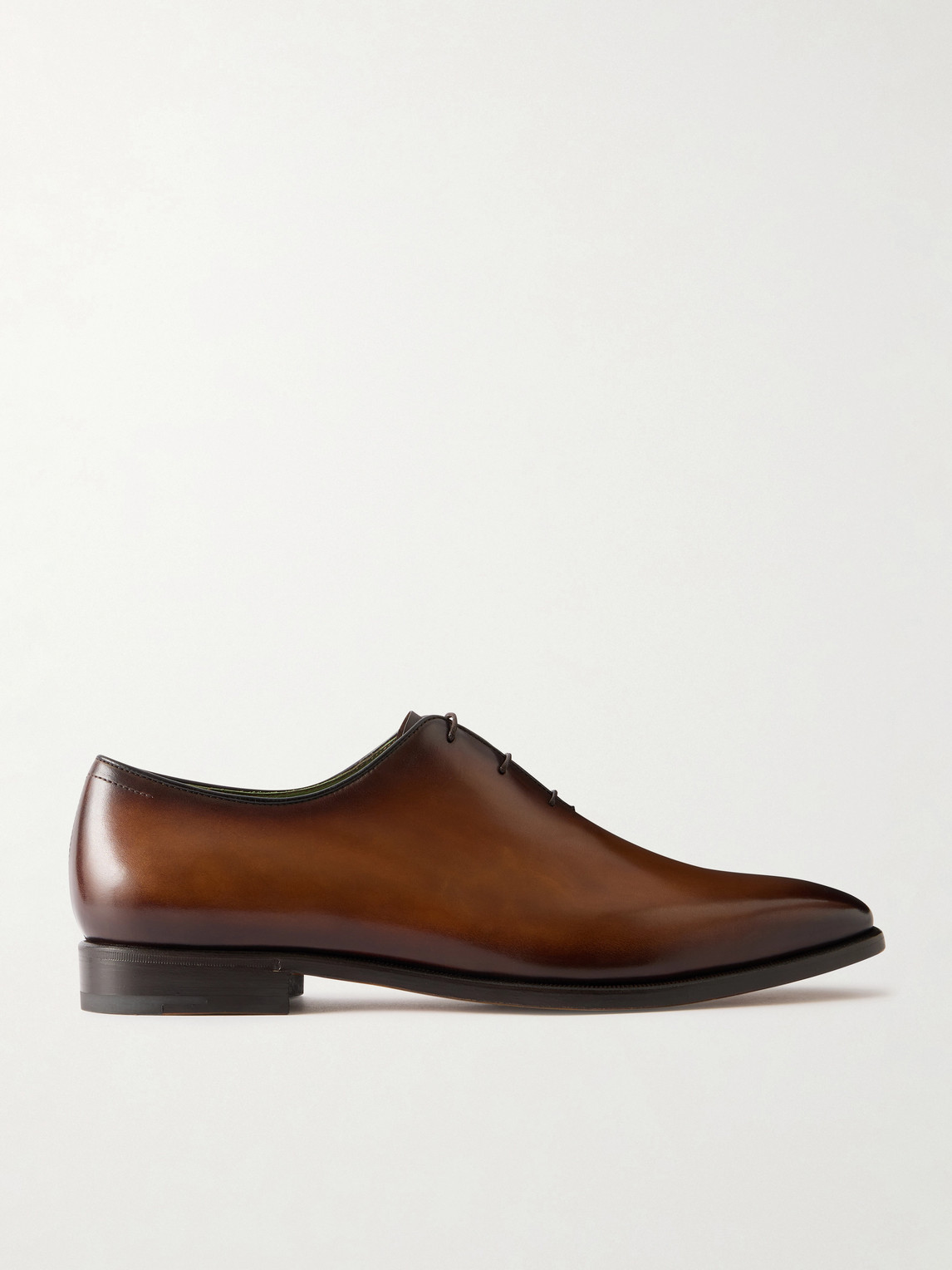 Berluti Alessandro Demesure Leather Oxford Shoes In Brown