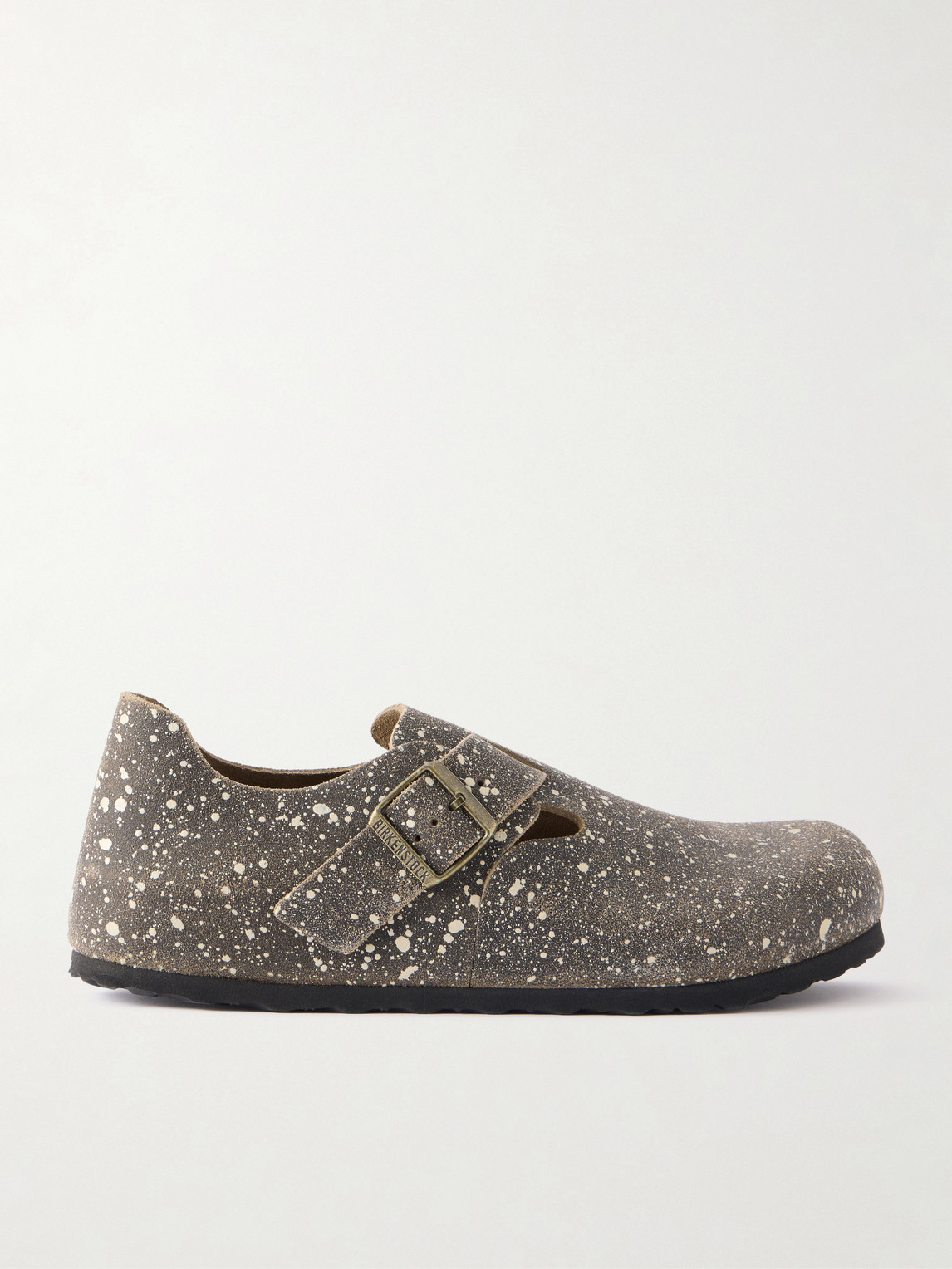Birkenstock 1774 Song For The Mute London Leather Clogs In Gray
