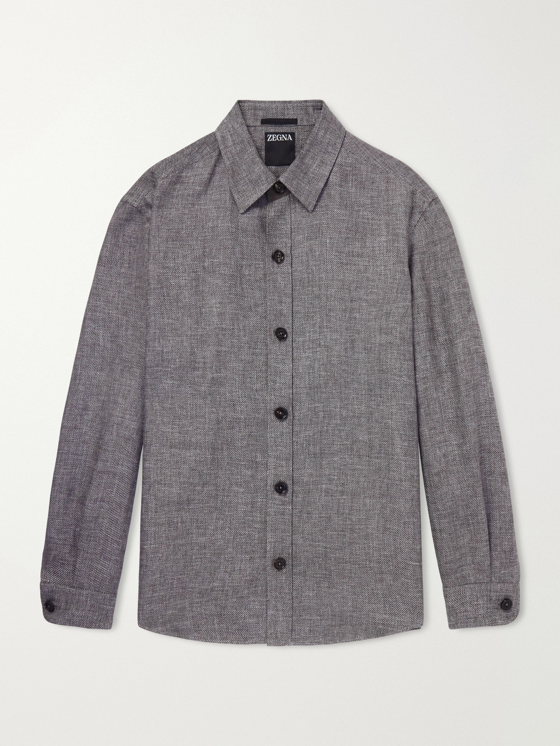 Zegna Cashmere, Linen and Silk-Blend Overshirt - Men