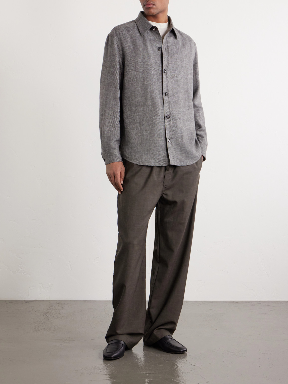 Cashmere, Linen And Silk-Blend Overshirt
