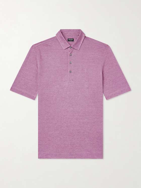Ermenegildozegna Oasi Linen Polo Shirt