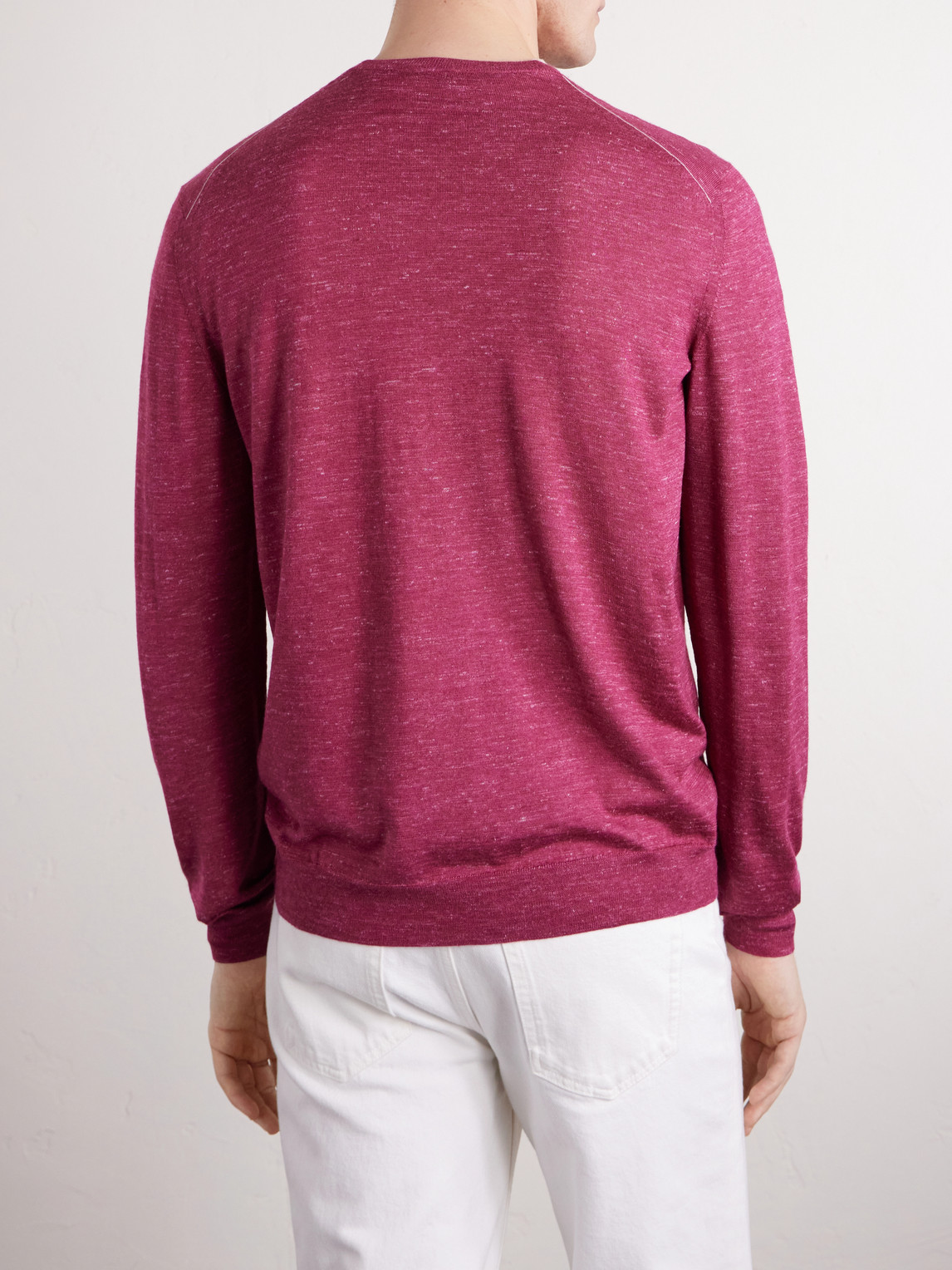 Silk, Cashmere And Linen-Blend Sweater