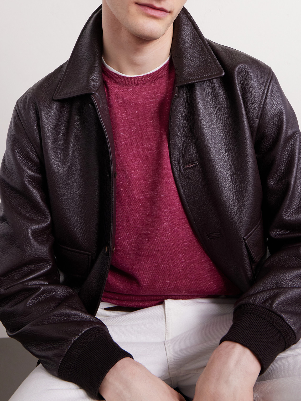 Silk, Cashmere And Linen-Blend Sweater