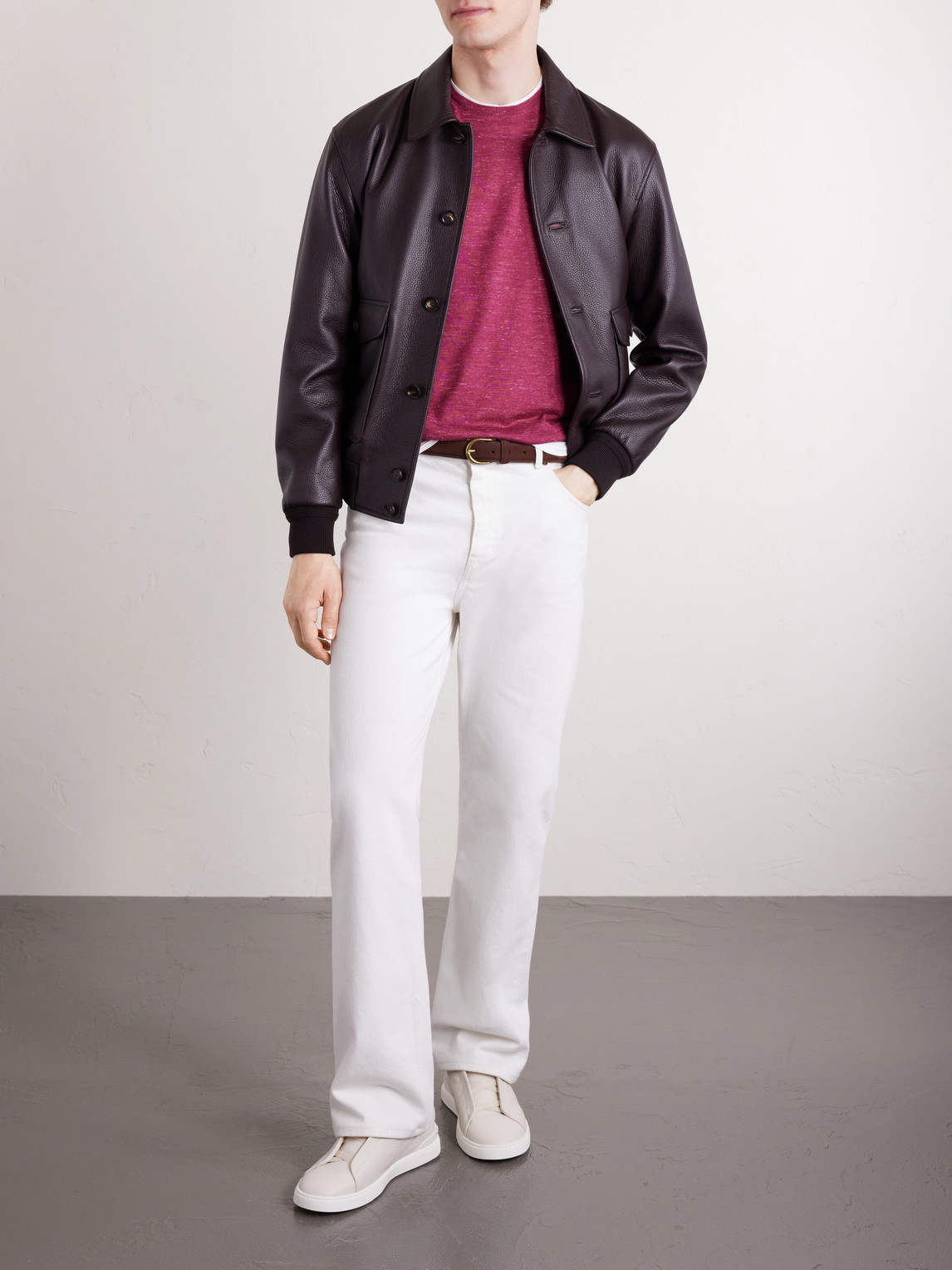 Silk, Cashmere And Linen-Blend Sweater