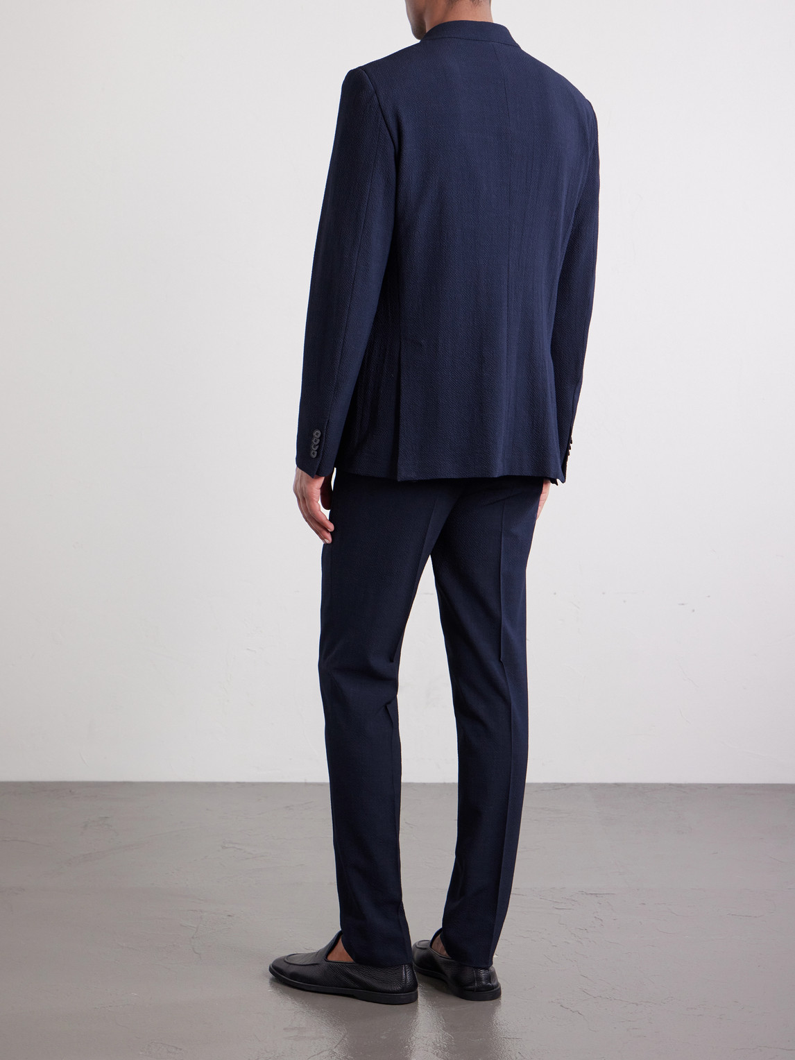 Wool, Silk And Linen-Blend Seersucker Jacket