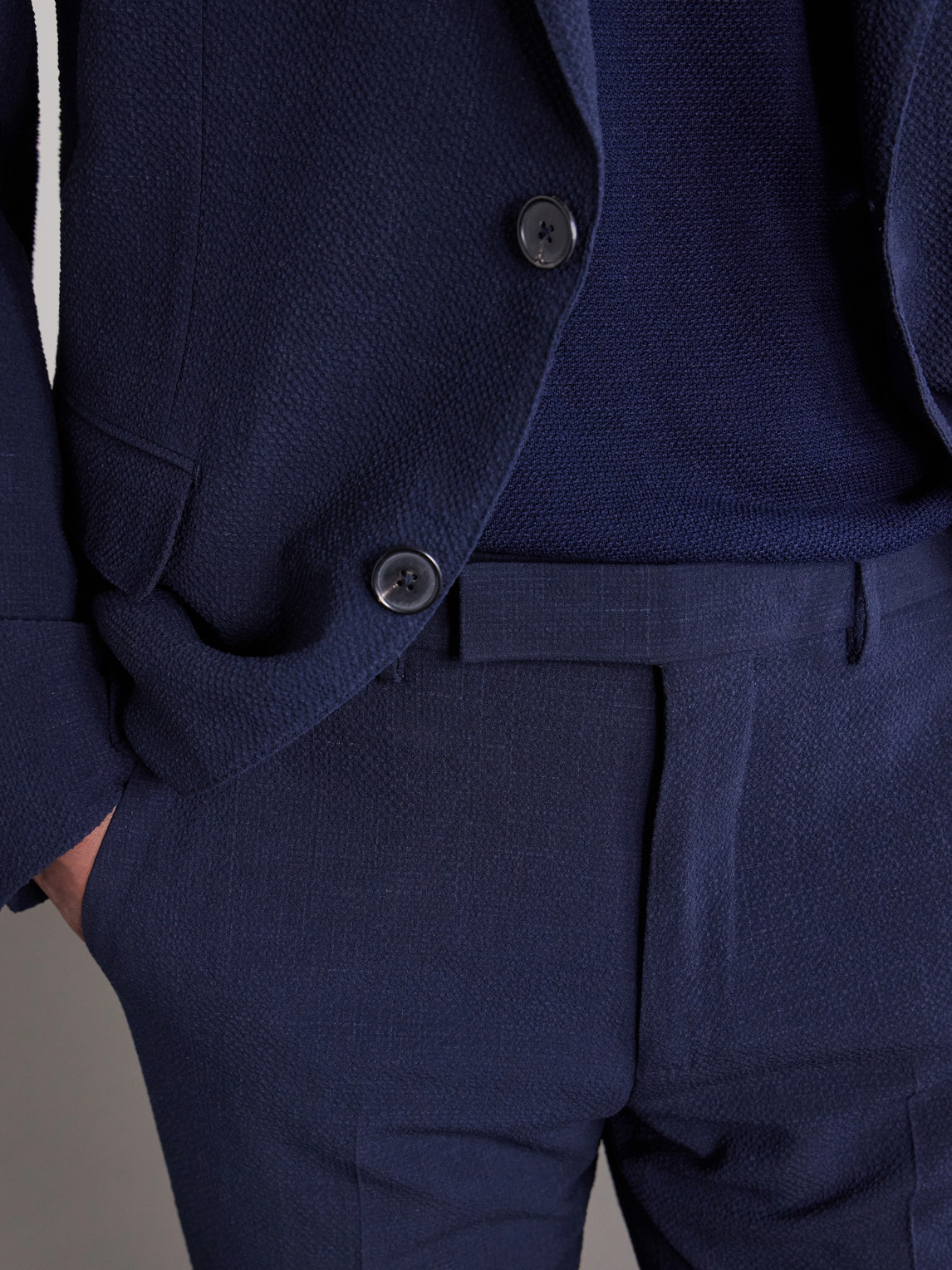 Straight-Leg Wool, Silk And Linen-Blend Seersucker Trousers