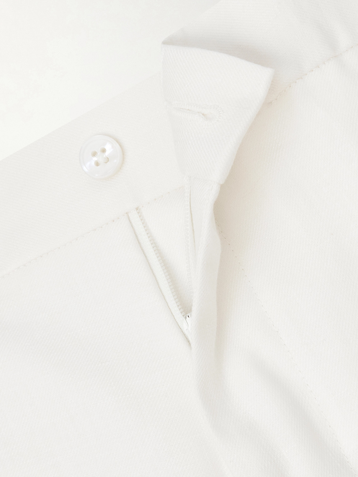 Straight-Leg Linen-Twill Trousers
