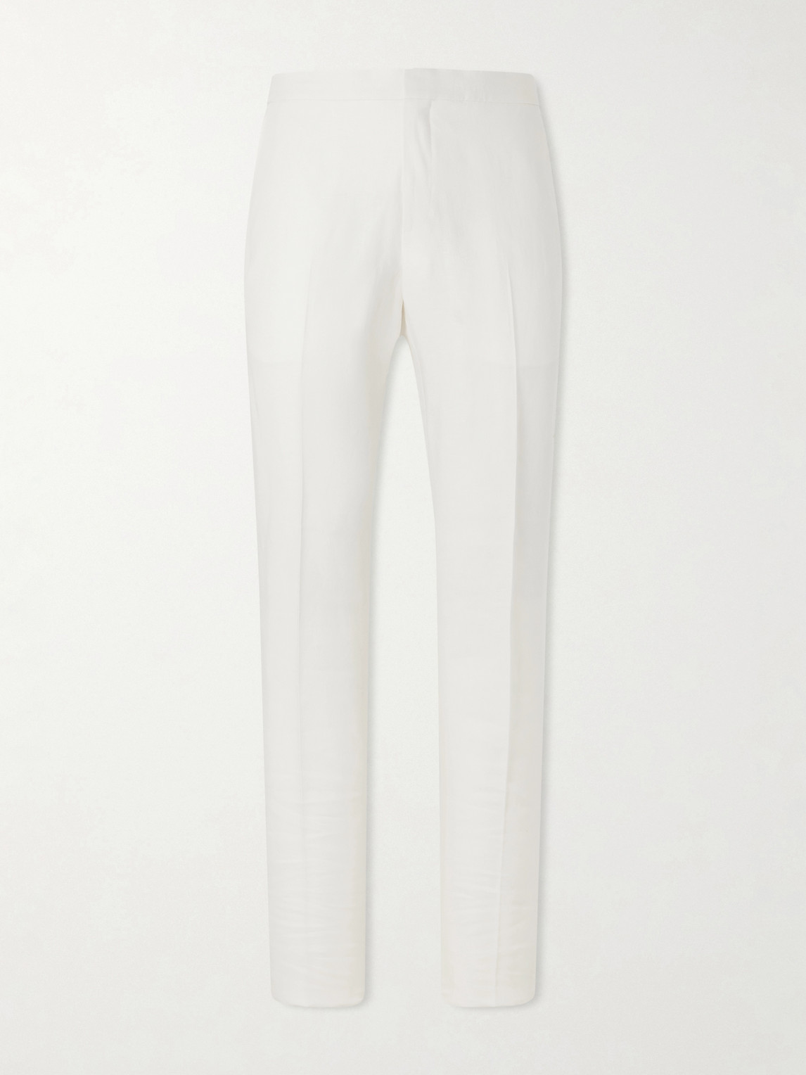 Zegna Straight-Leg Linen-Twill Trousers IT 56