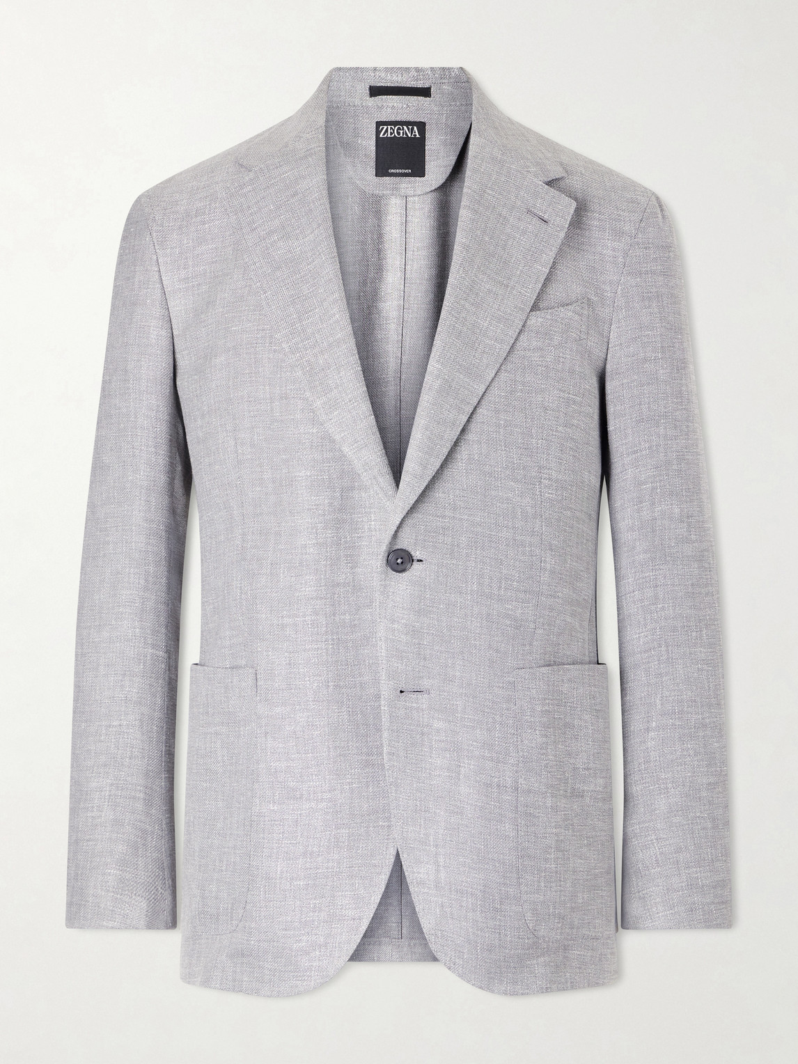 Zegna Zegna - Linen, Wool and Silk-Blend Suit Jacket - Men - Gray - IT 46 aus 46% Linen 31% Wool 19% Silk 3% Polyamide 1% Elastane in Gray