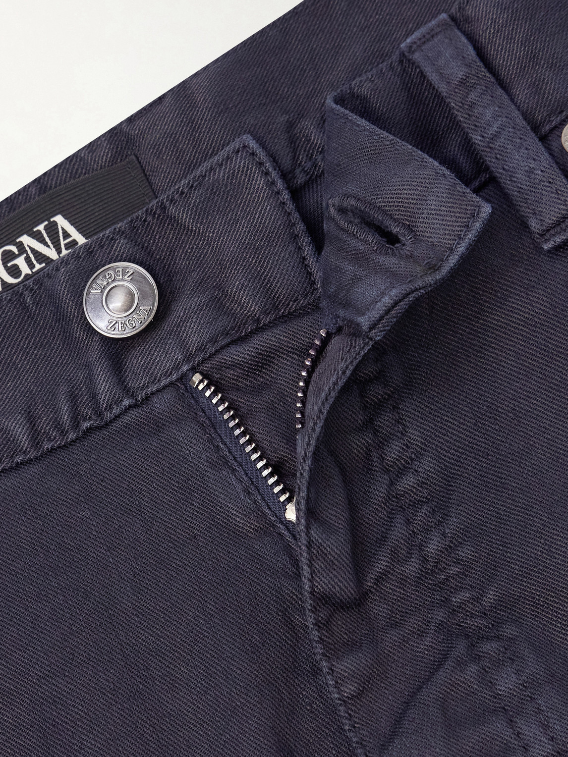 Straight-Leg Linen And Cotton-Blend Jeans
