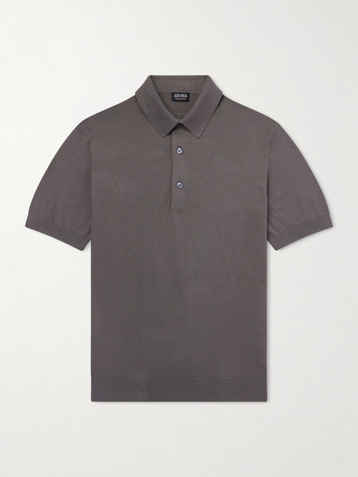 Zegna Zegna - Slim-Fit Cotton Polo Shirt - Men - Brown - IT 46 aus 100% Cotton in Brown