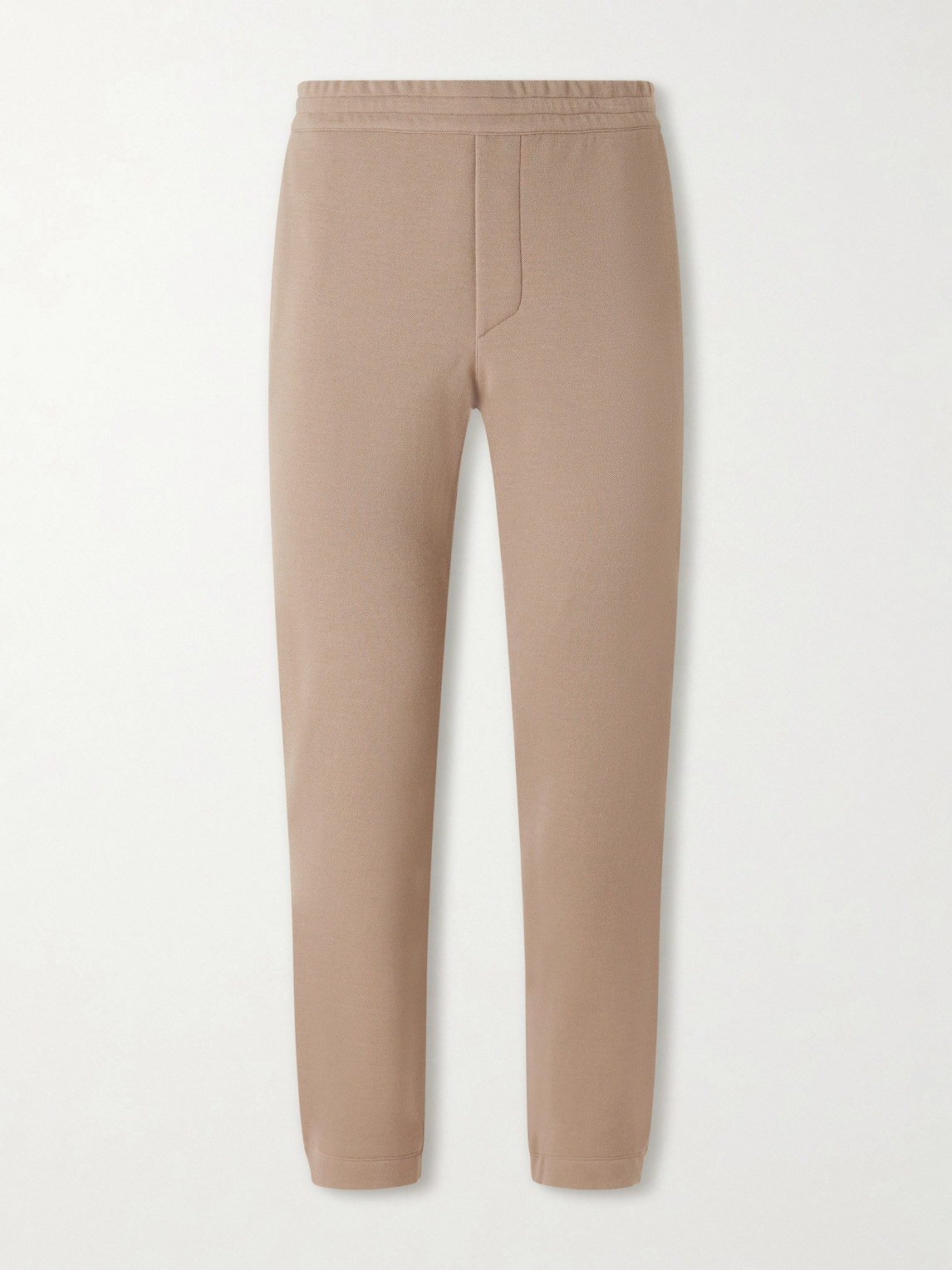 Zegna Straight-Leg Honeycomb-Knit Cotton, Wool and Silk-Blend Sweatpants IT 54