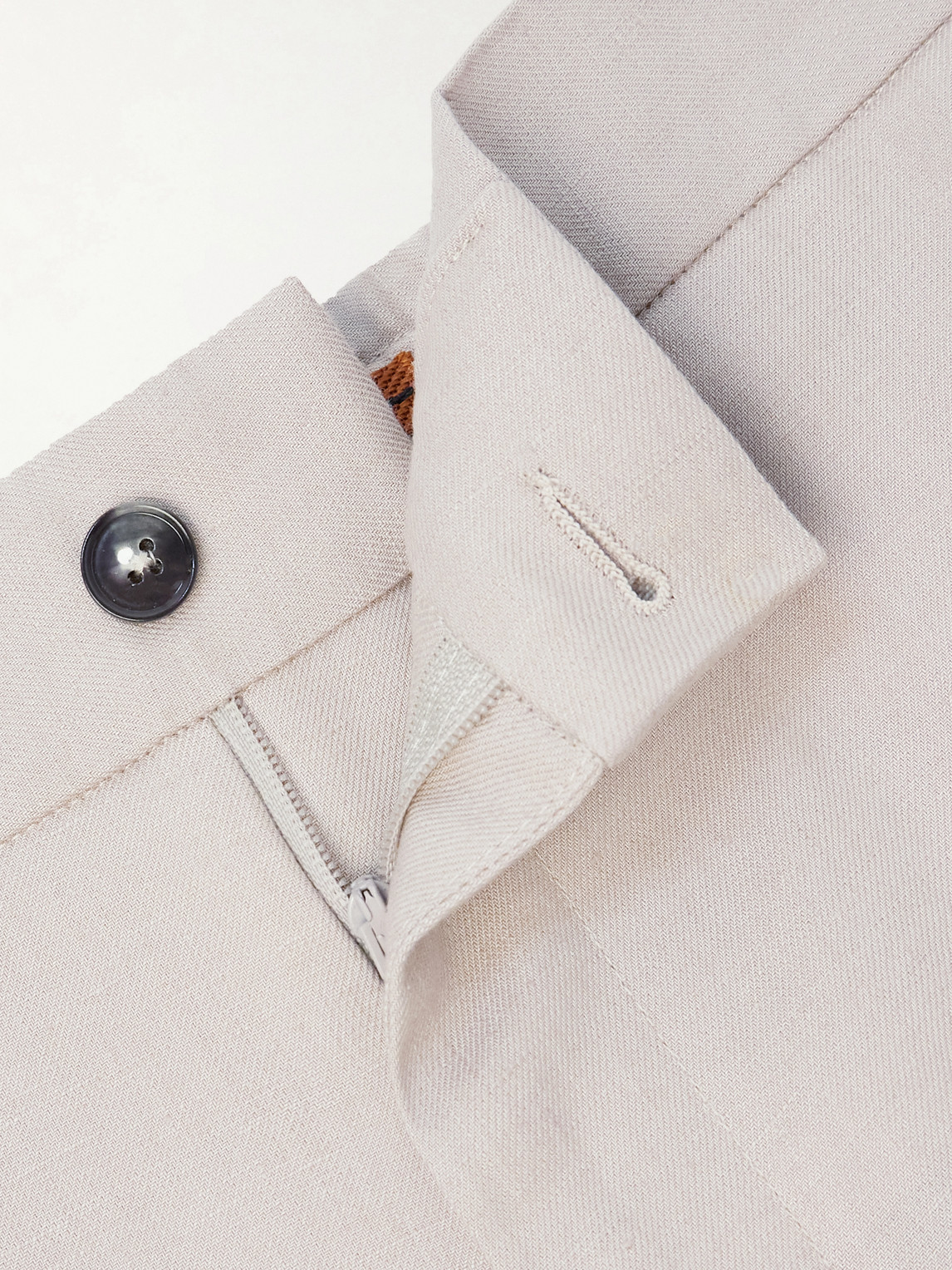 Straight-Leg Linen Trousers