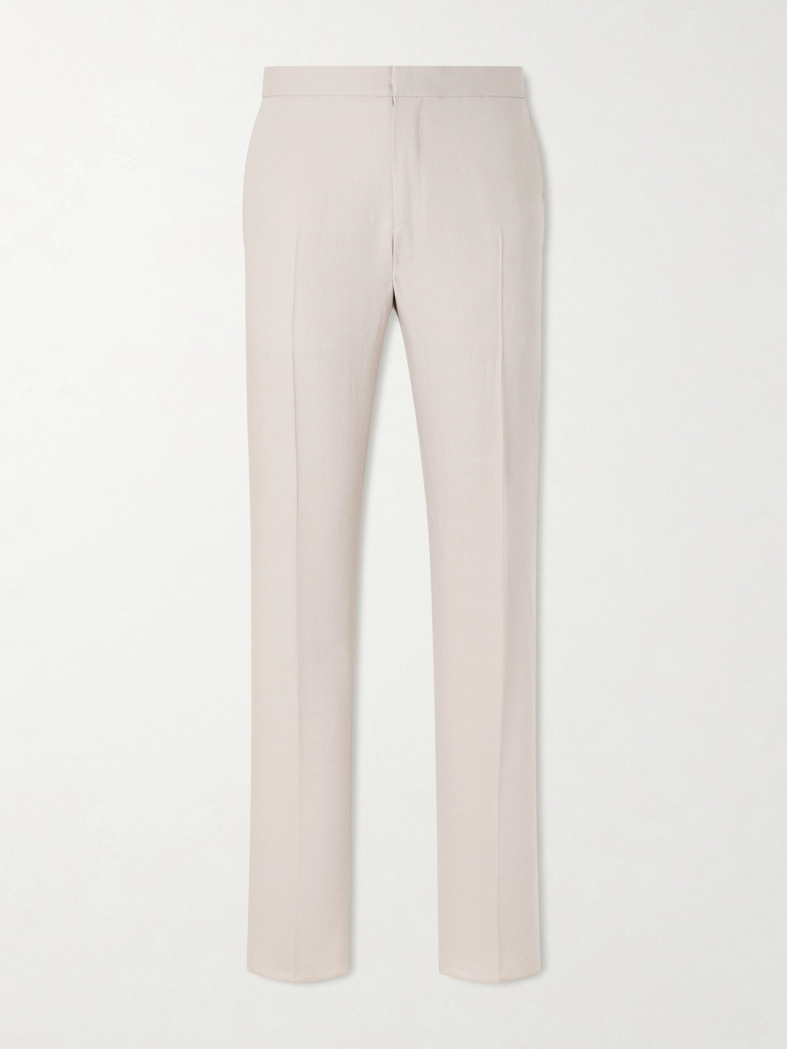 Zegna Straight-Leg Linen Trousers IT 46