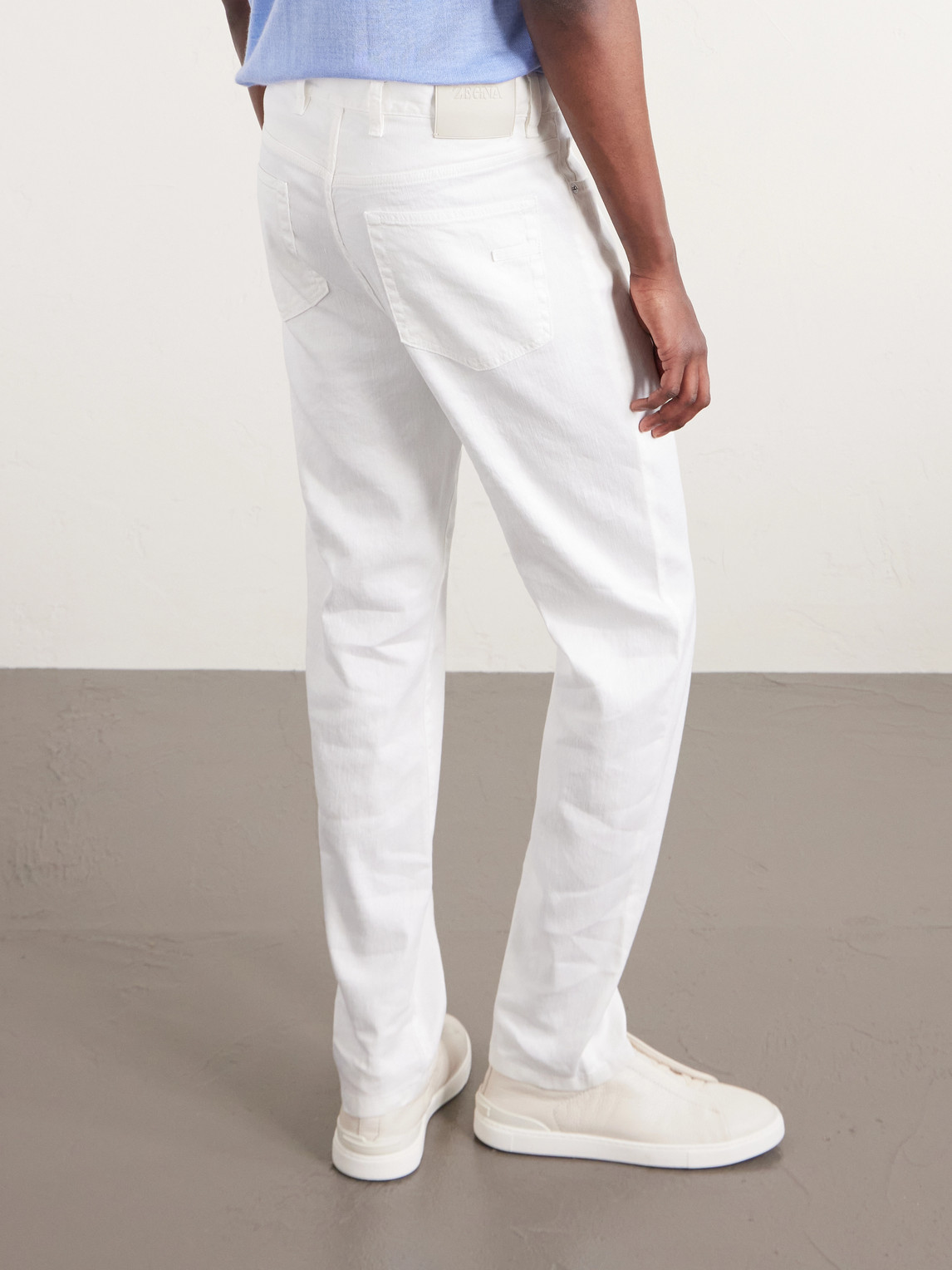Straight-Leg Linen And Cotton-Blend Trousers