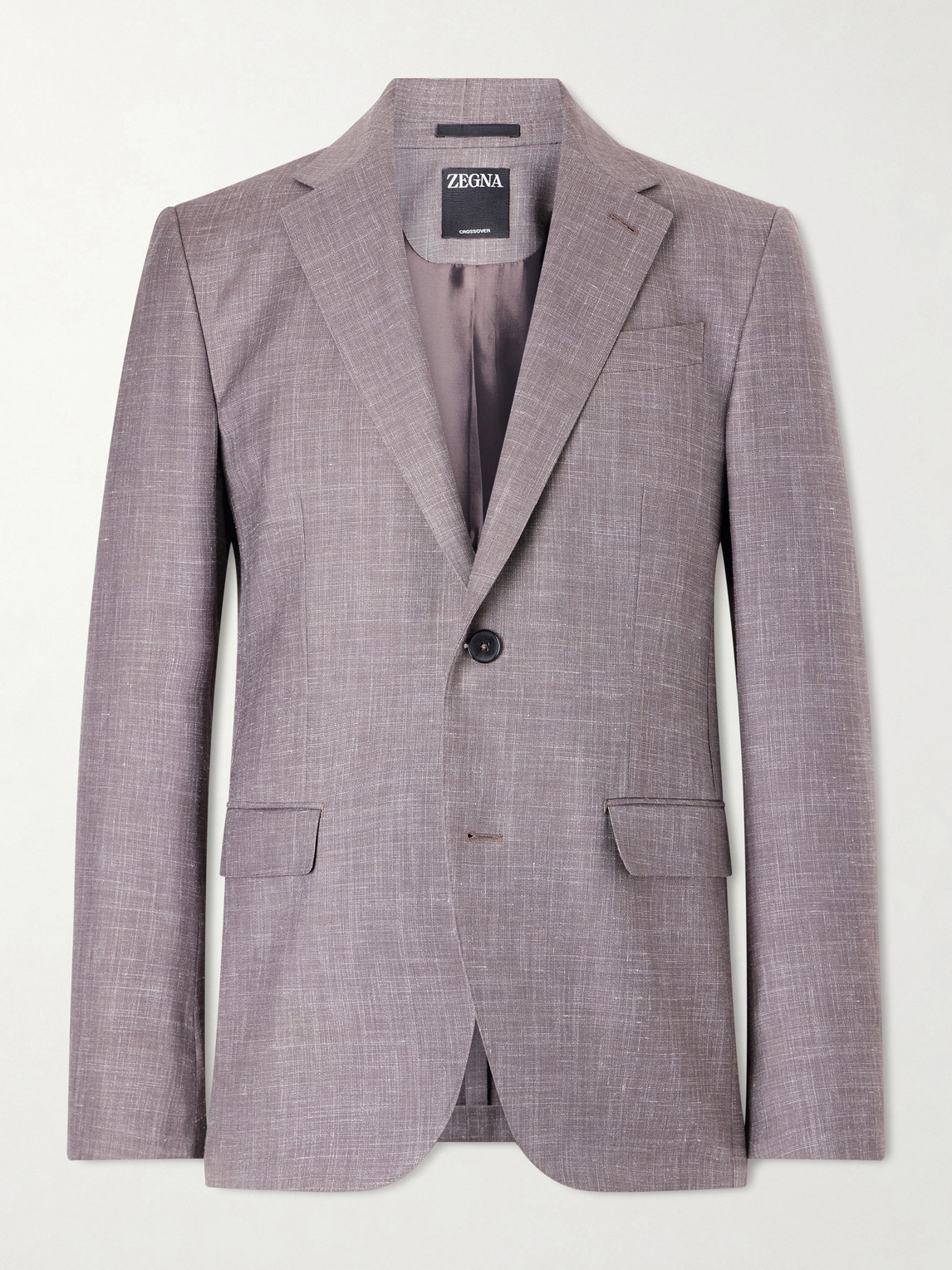 Zegna Wool, Silk and Linen-Blend Suit Jacket IT 54