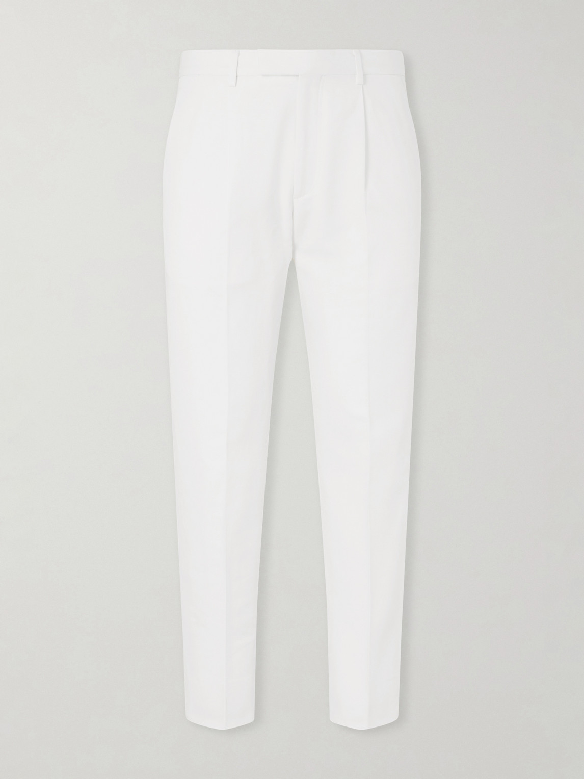 Zegna Cotton and Linen-Blend Trousers IT 50