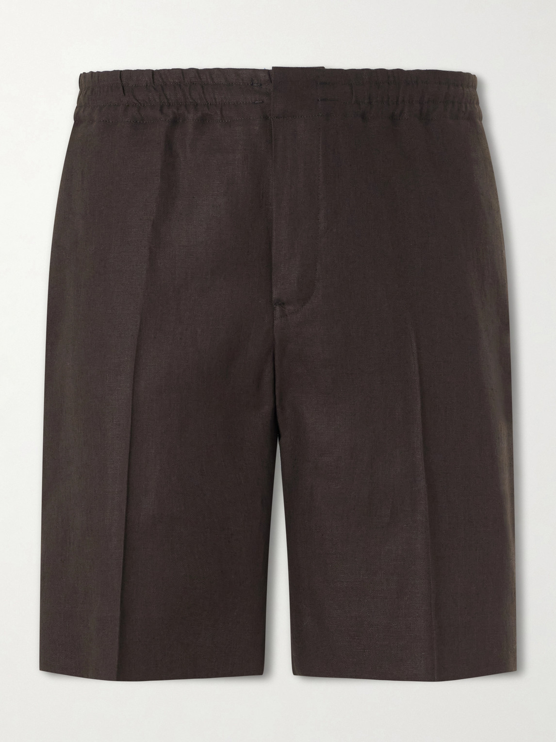 Zegna Straight-Leg Linen Shorts IT 46