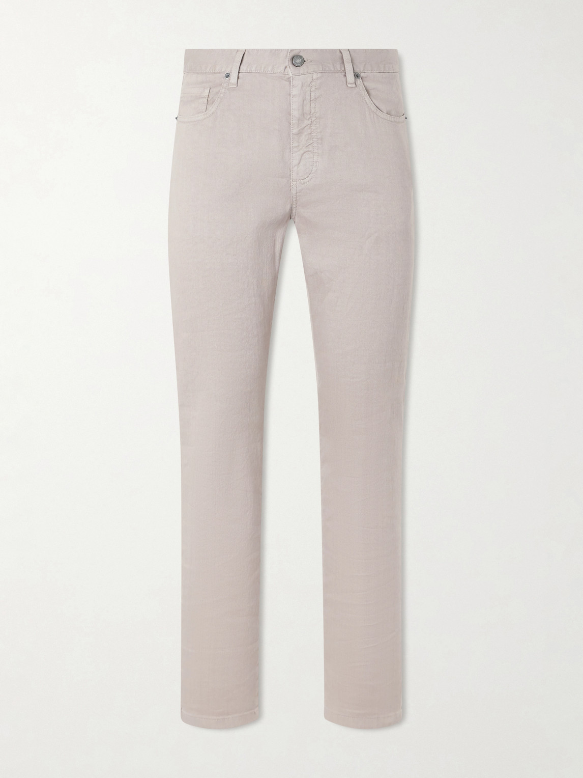 Zegna Straight-Leg Linen and Cotton Jeans UK/US 30