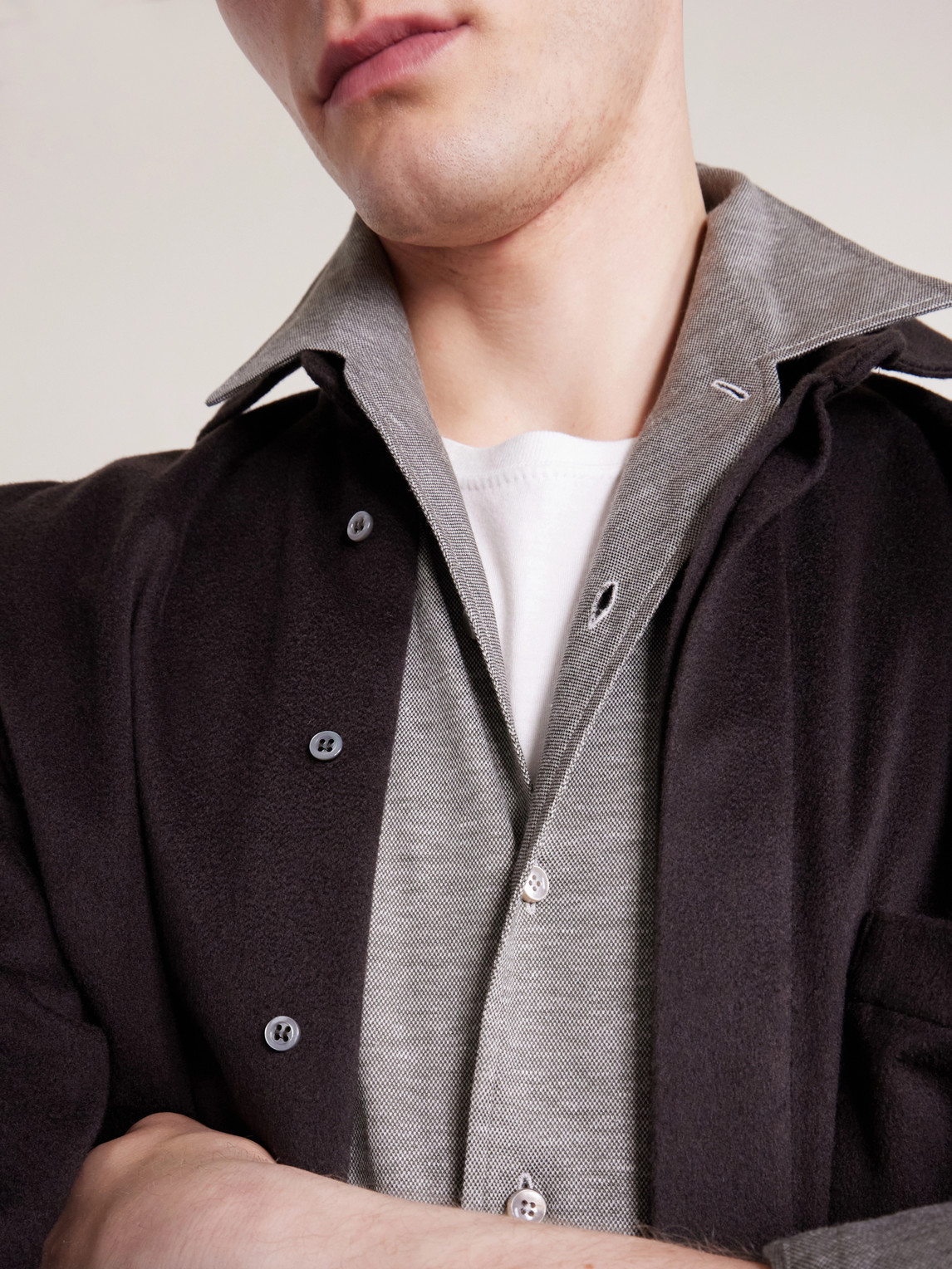 Silk, Linen And Cotton-Blend Shirt