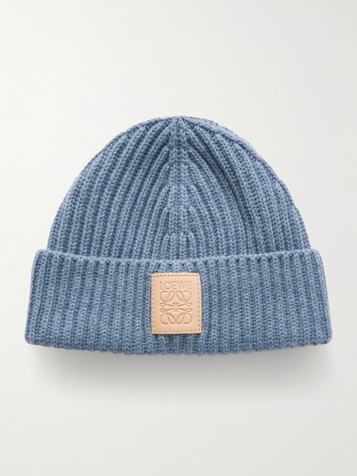 Loewe Logo-Appliquéd Ribbed Cashmere Beanie - Men