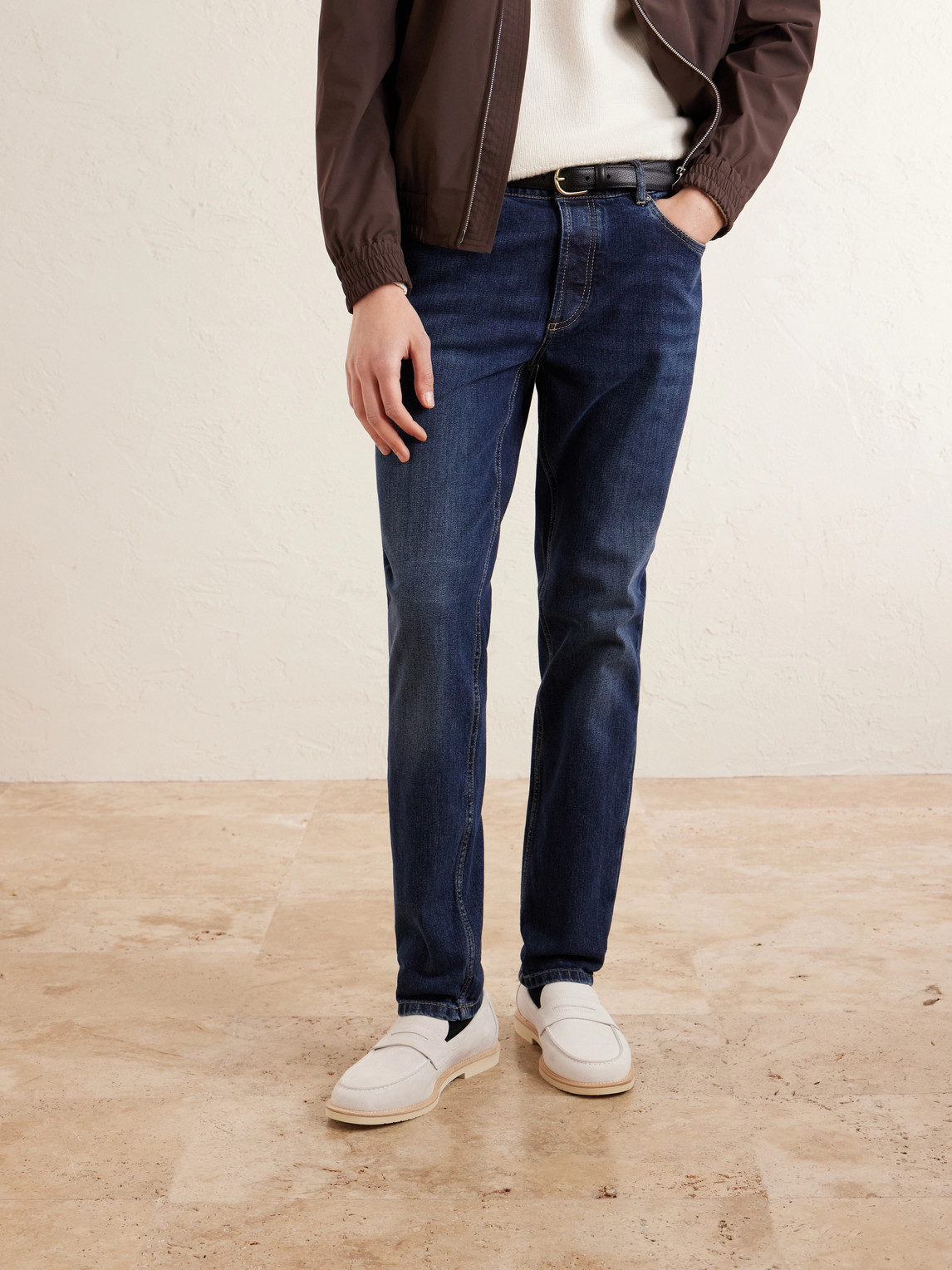 Suede Penny Loafers