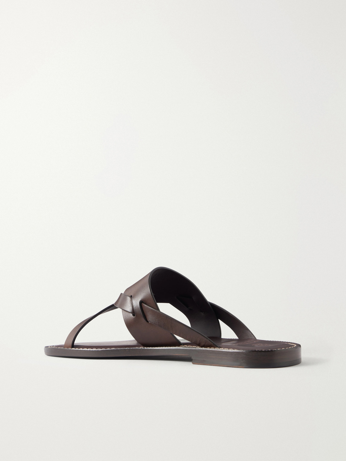  Brunello Cucinelli - Leather Sandals - Men - Brown - Eu 41 