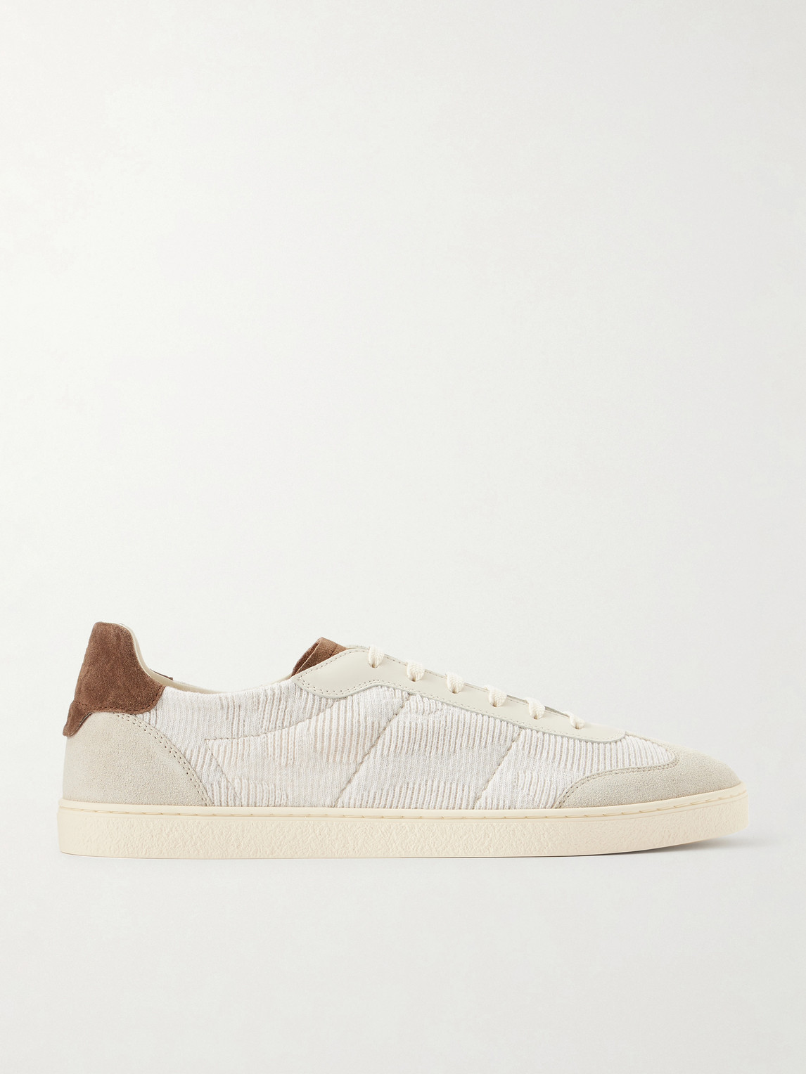 Brunello Cucinelli Suede and Cotton Sneakers EU 44