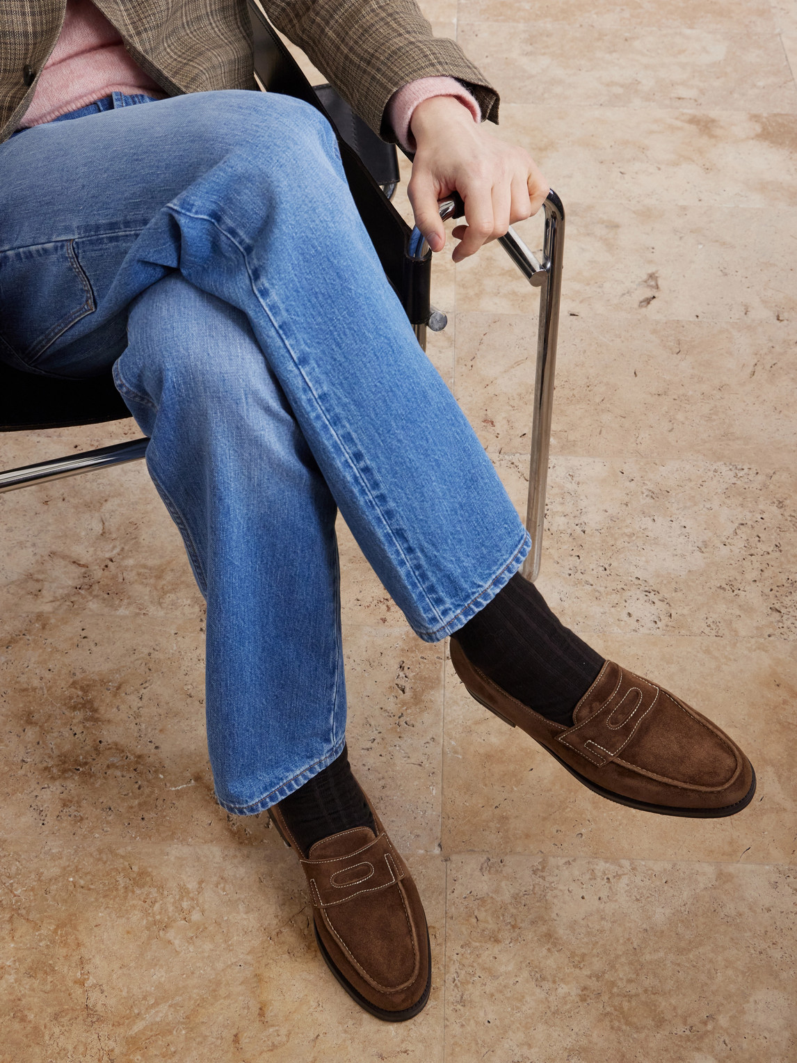 Lopez Suede Penny Loafers