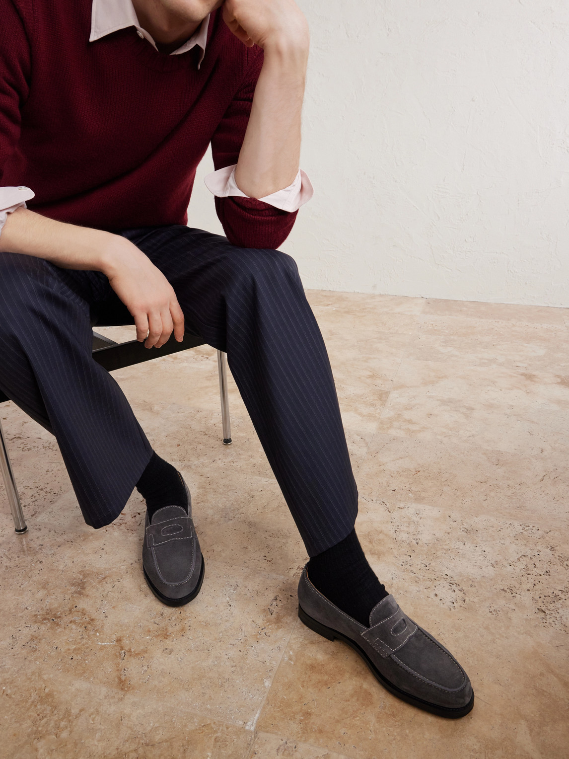 Lopez Suede Penny Loafers
