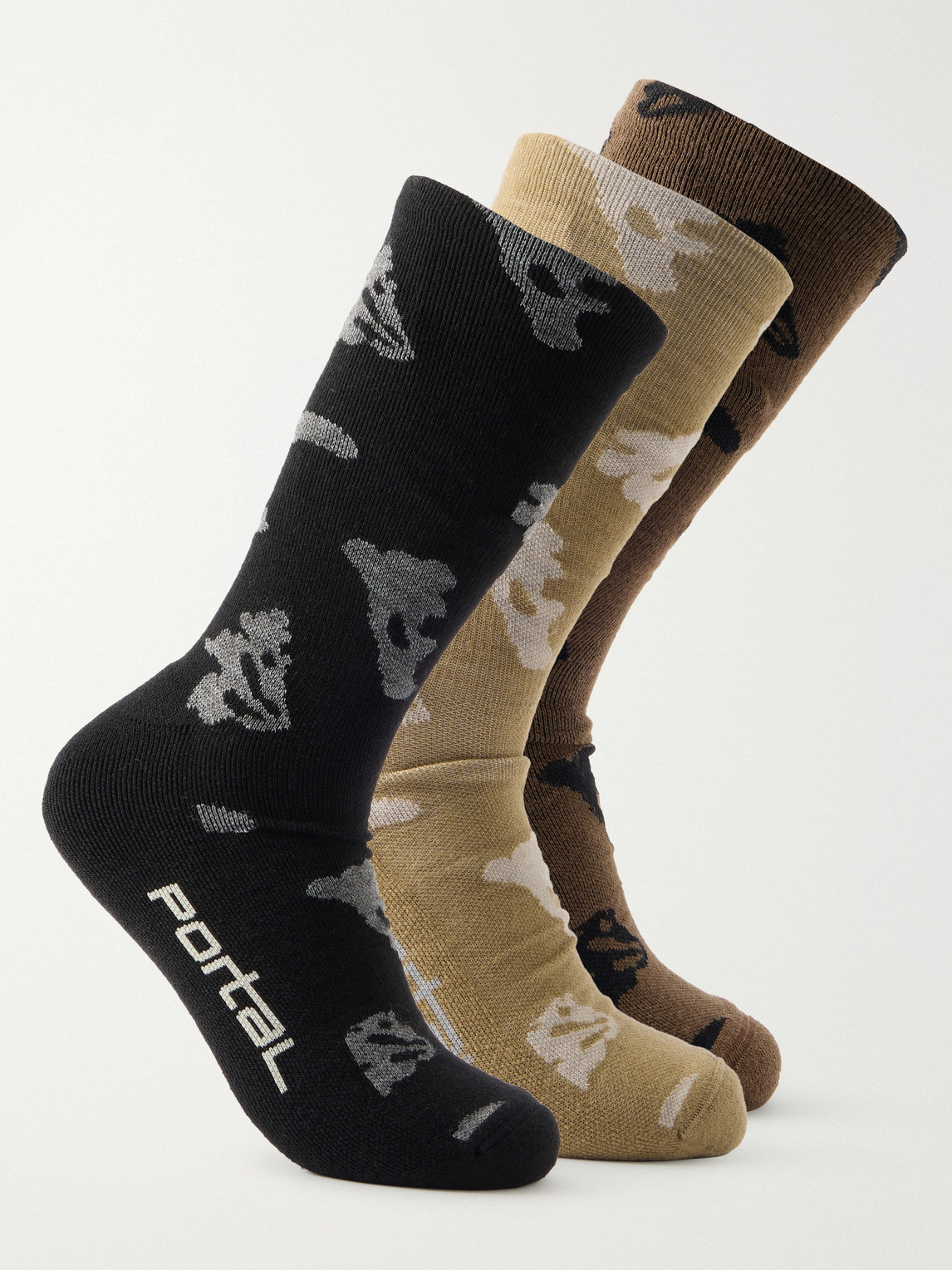 Portal ineage Three-Pack Cotton-Blend Socks - Men